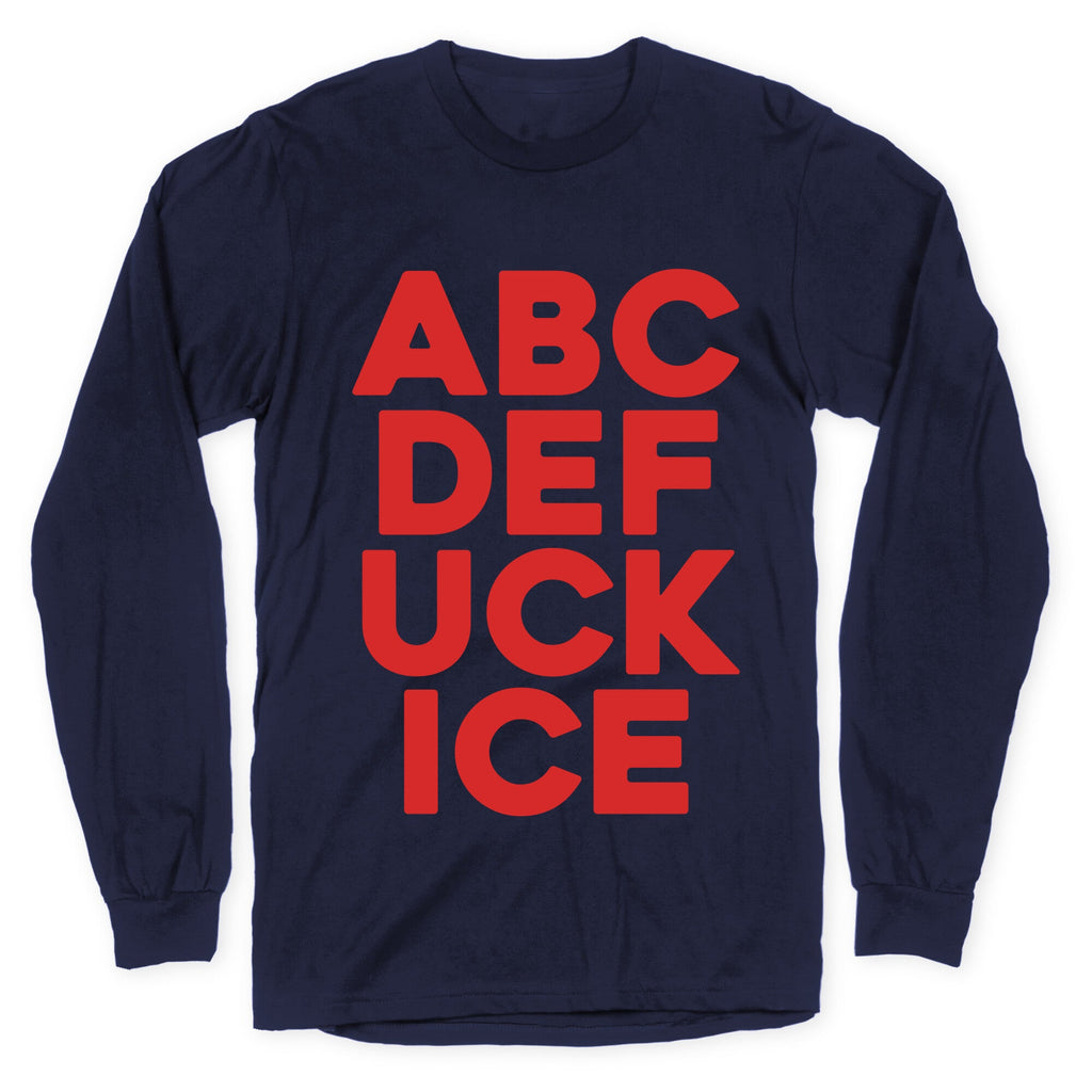 Fuck ICE Alphabet Longsleeve Tee