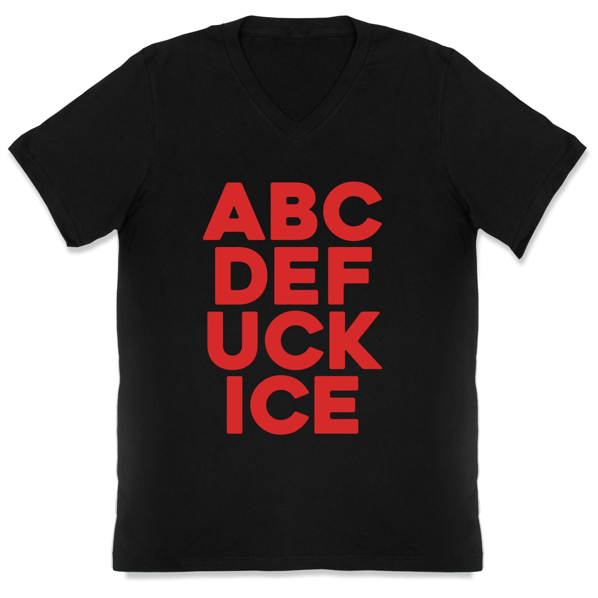Fuck ICE Alphabet V-Neck