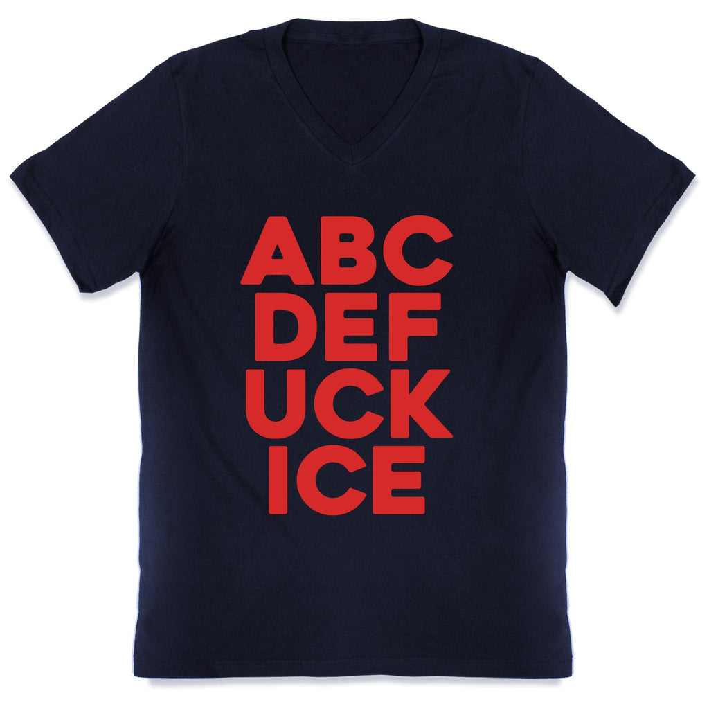 Fuck ICE Alphabet V-Neck