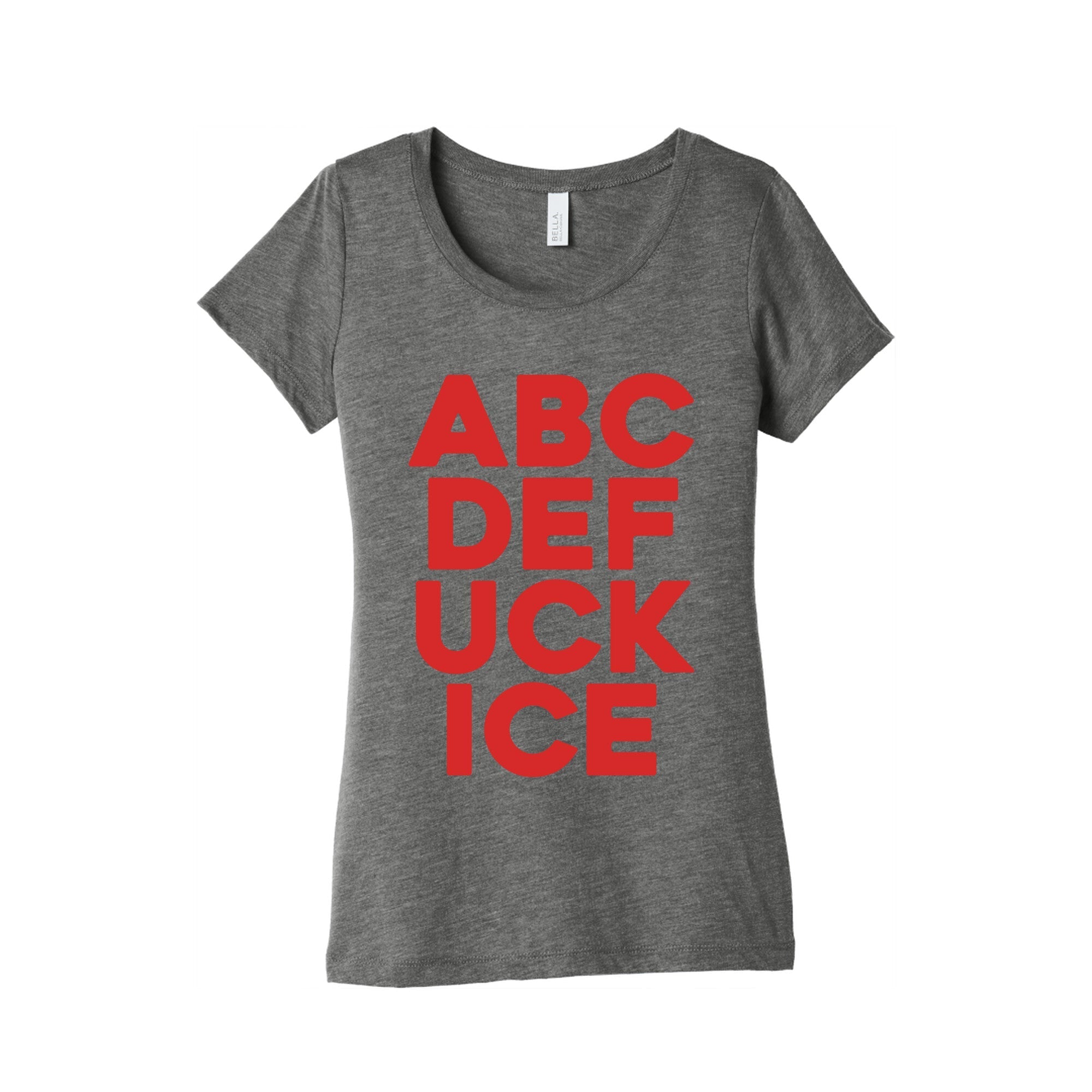 Fuck ICE Alphabet Womens Triblend Tee