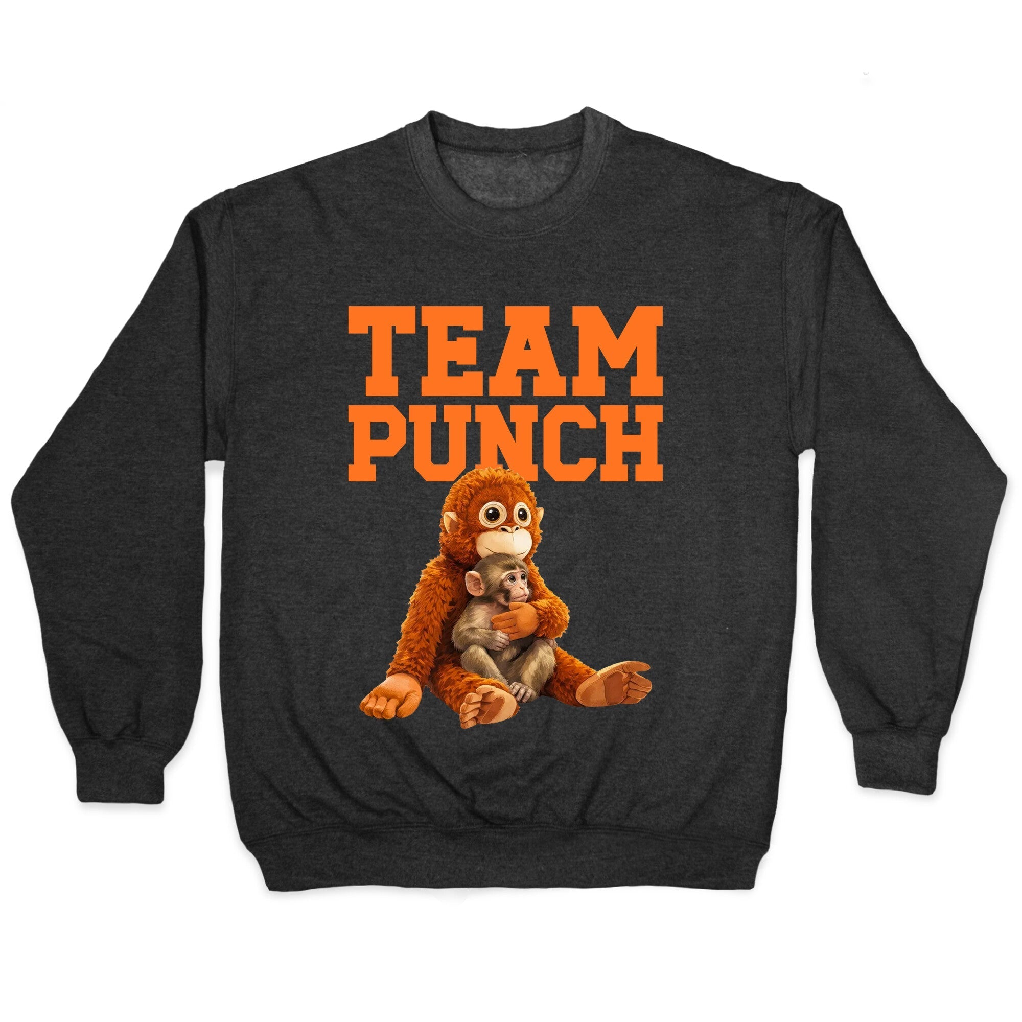 Punch The Monkey Crewneck Sweatshirt