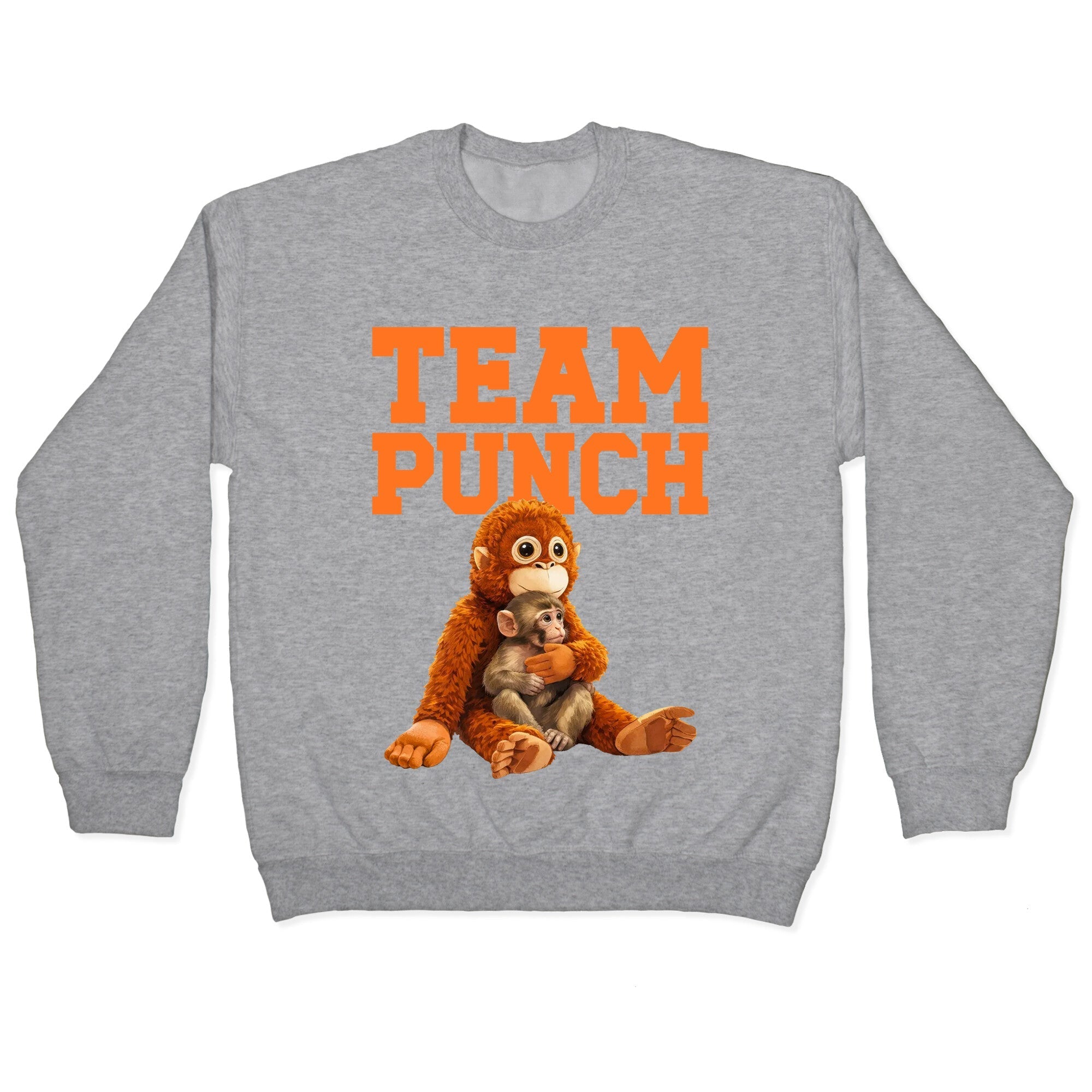 Punch The Monkey Crewneck Sweatshirt