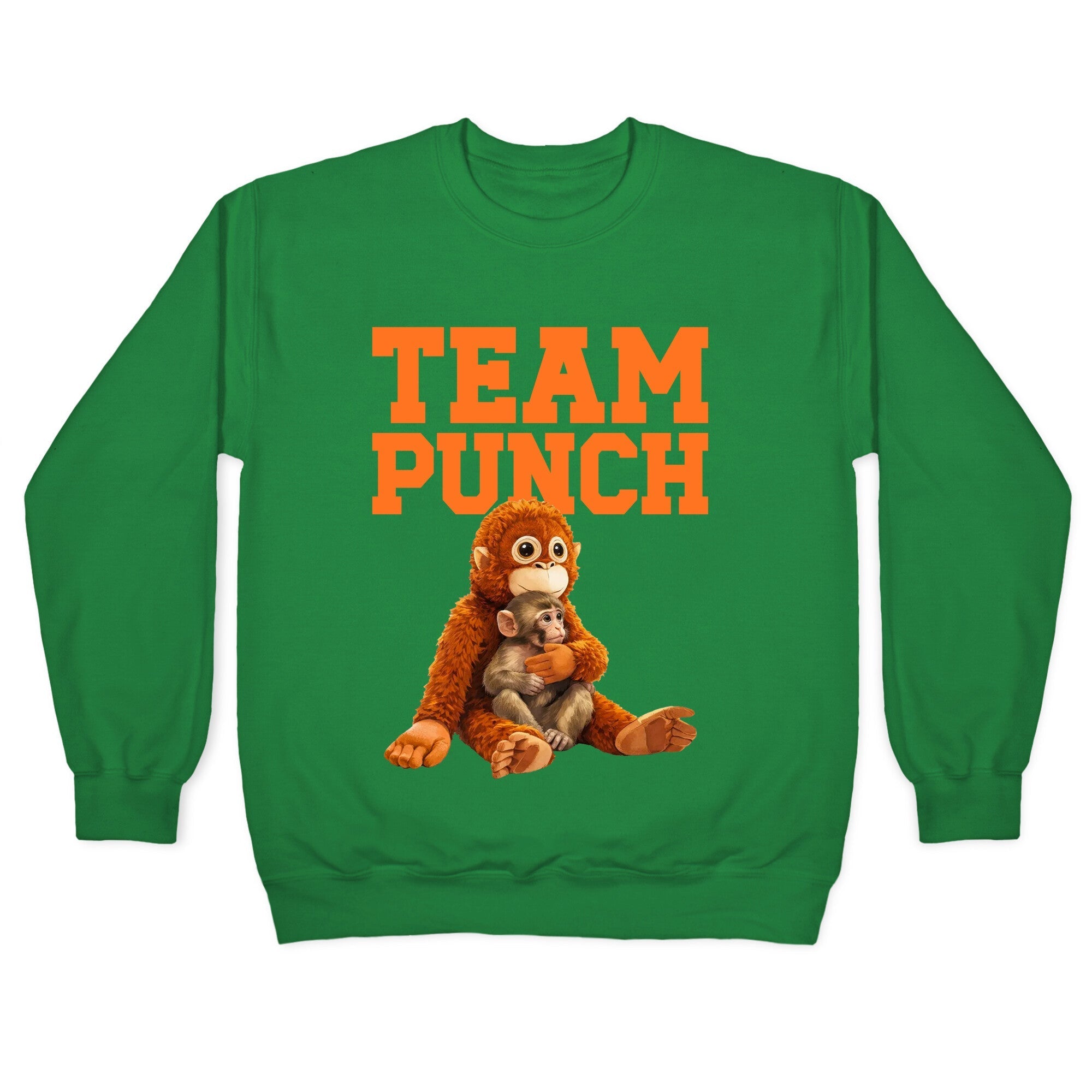 Punch The Monkey Crewneck Sweatshirt
