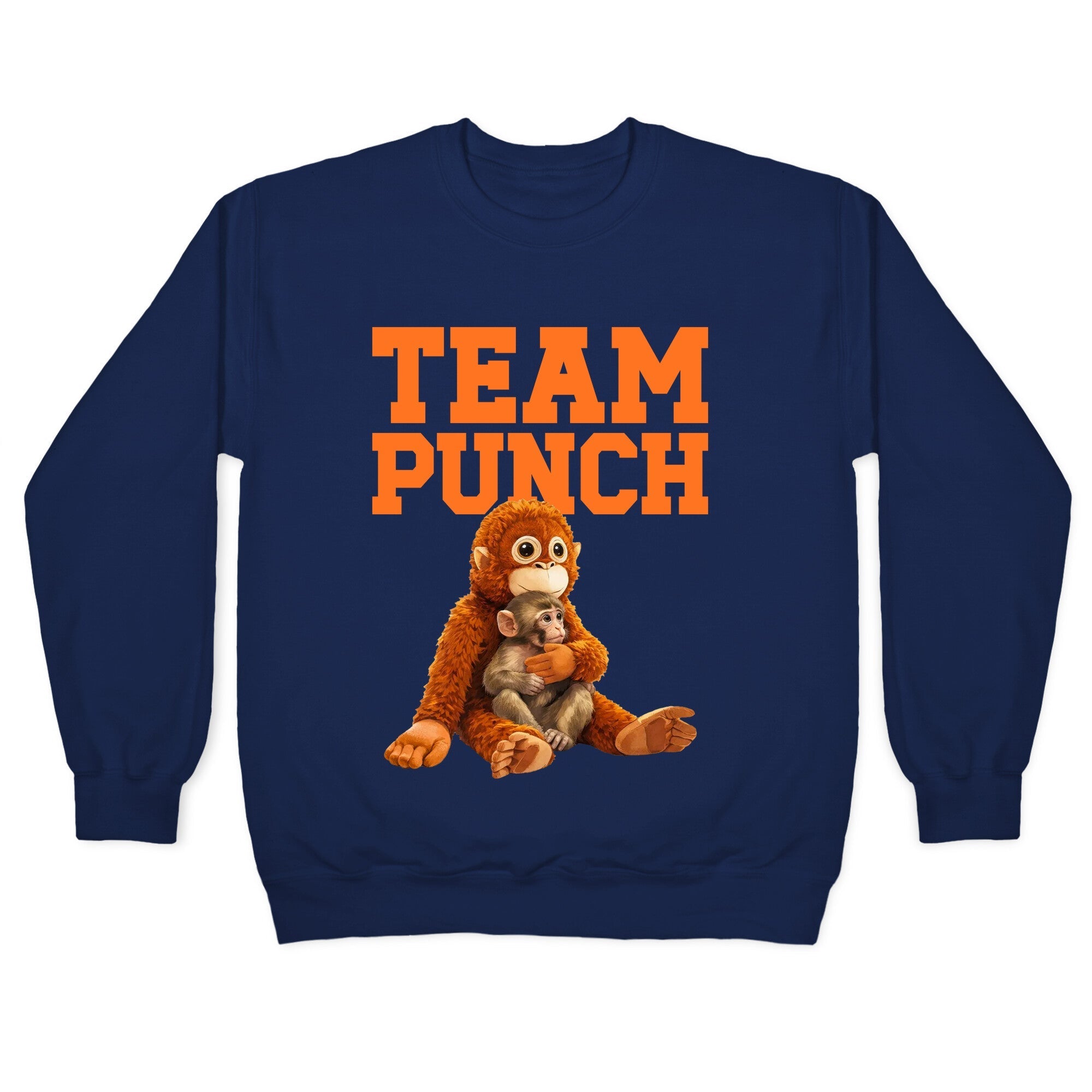 Punch The Monkey Crewneck Sweatshirt