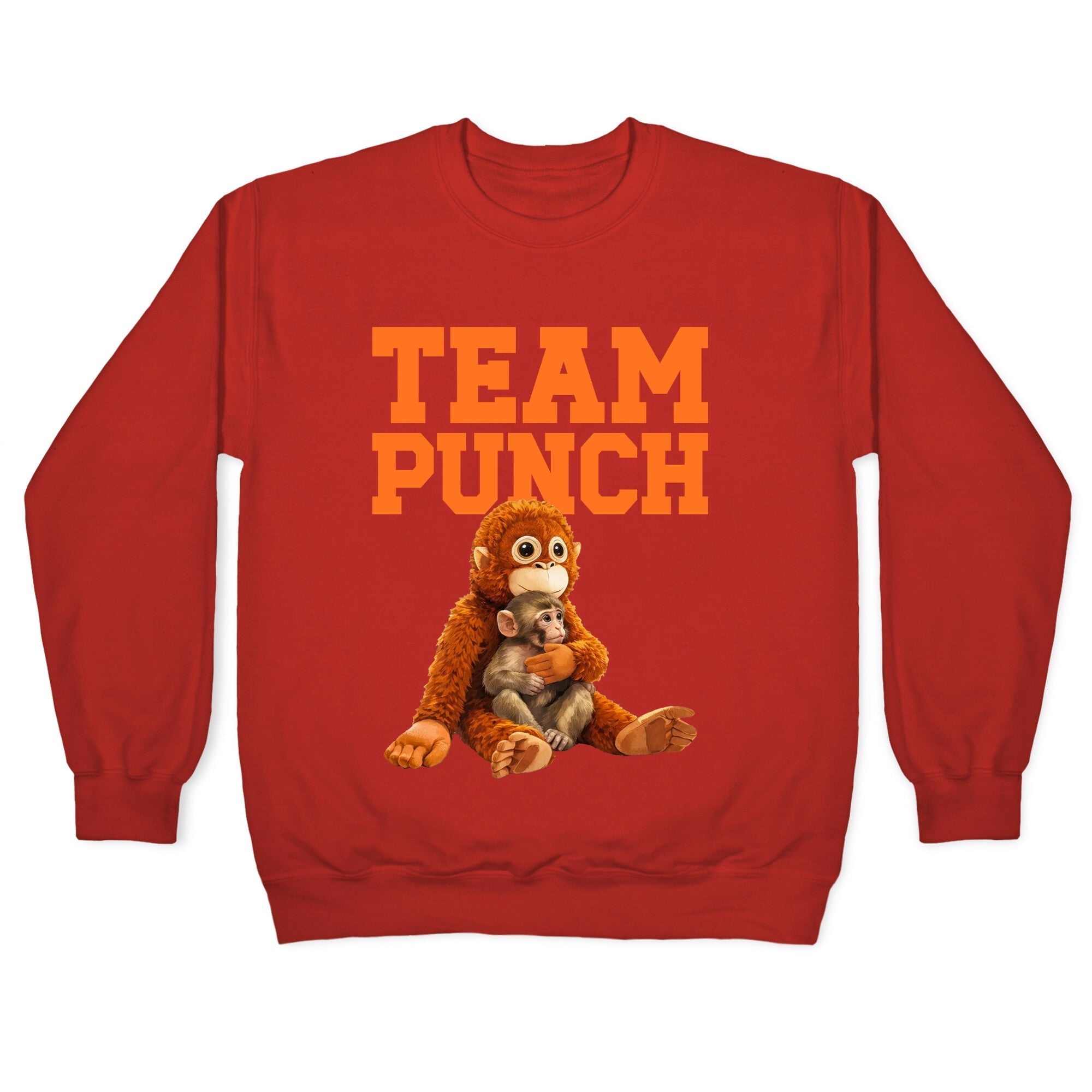 Punch The Monkey Crewneck Sweatshirt