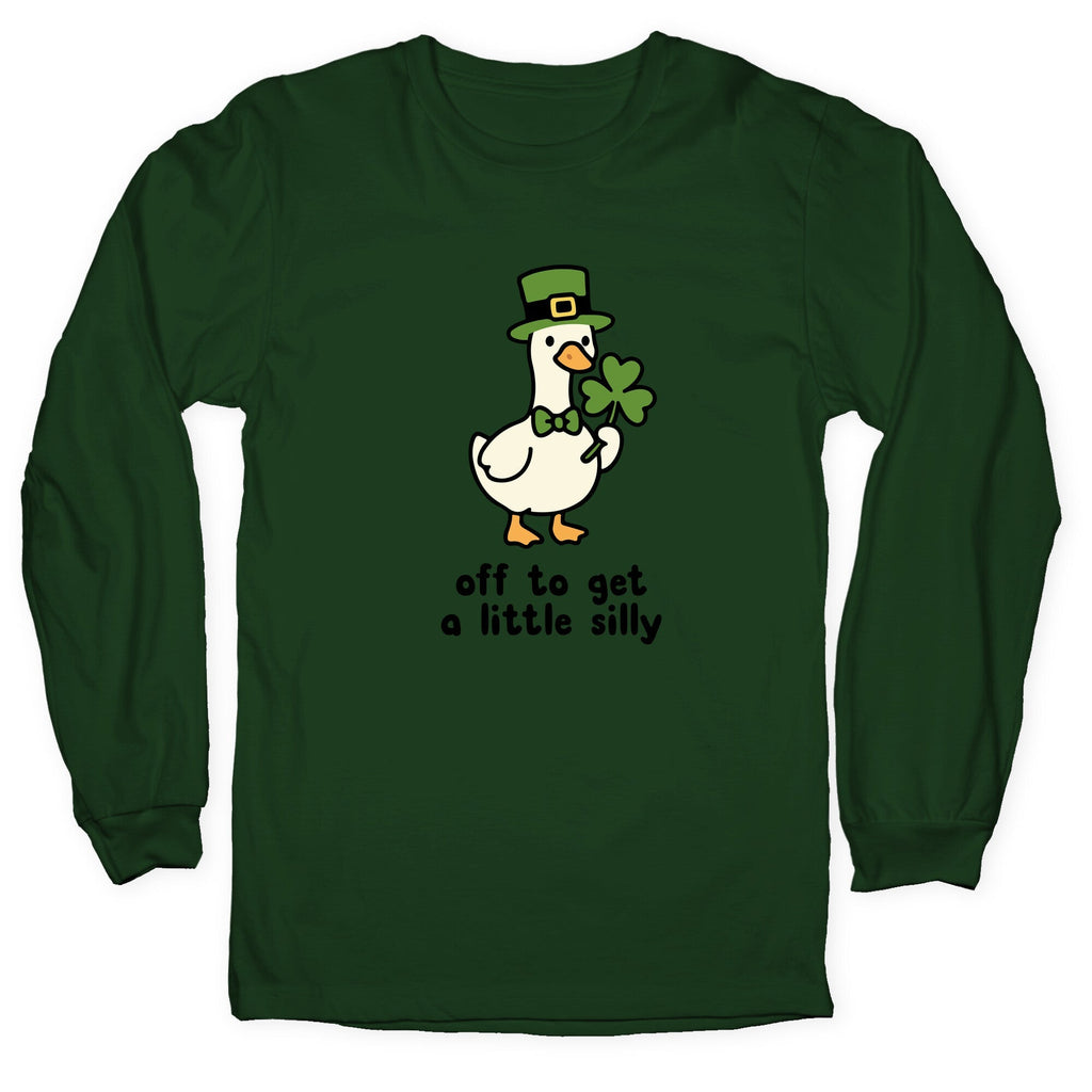 Saint Patricks Day Goose Longsleeve Tee