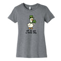 Saint Patricks Day Goose Womens Cotton Tee