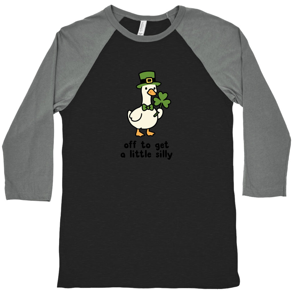 Saint Patricks Day Goose Baseball Tee