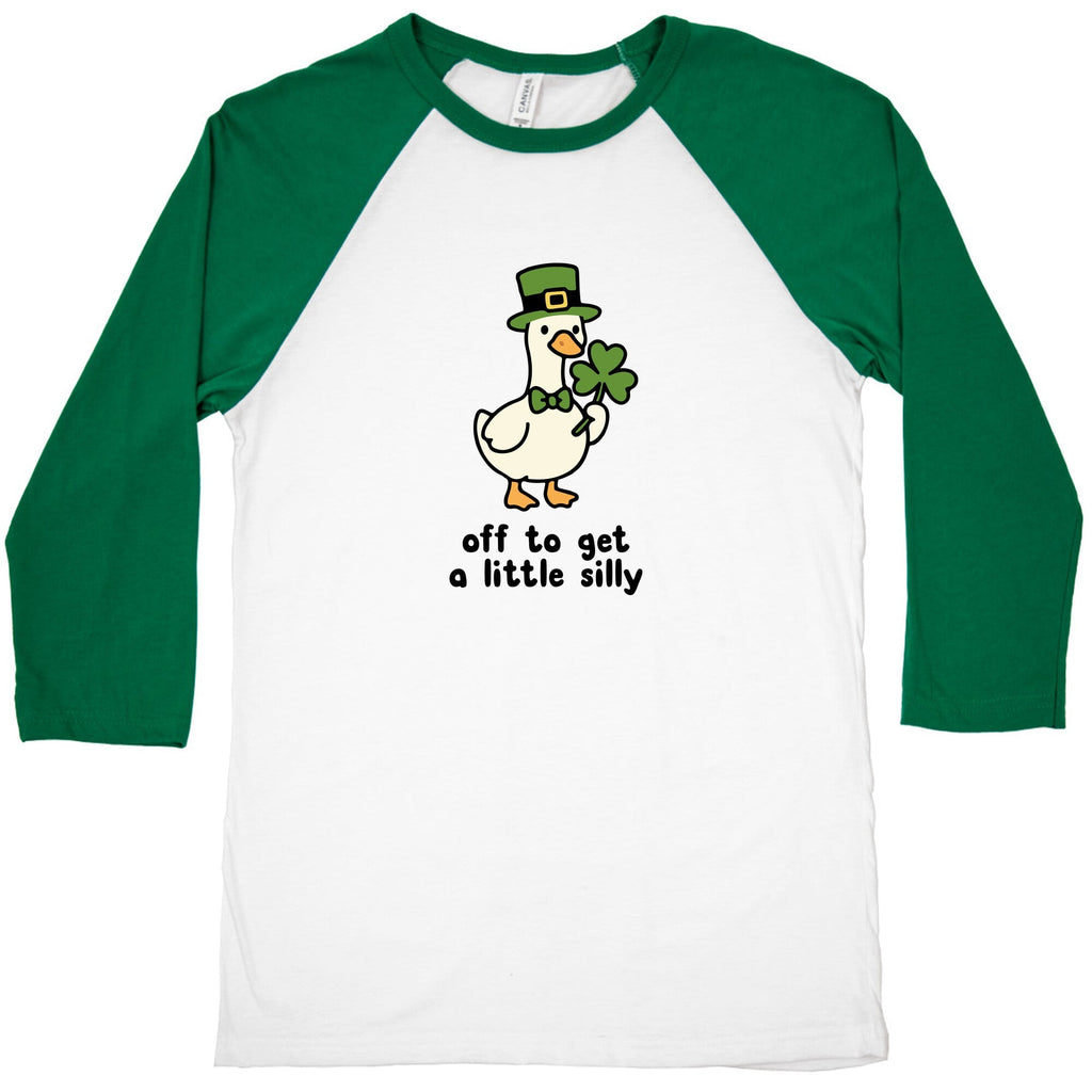 Saint Patricks Day Goose Baseball Tee