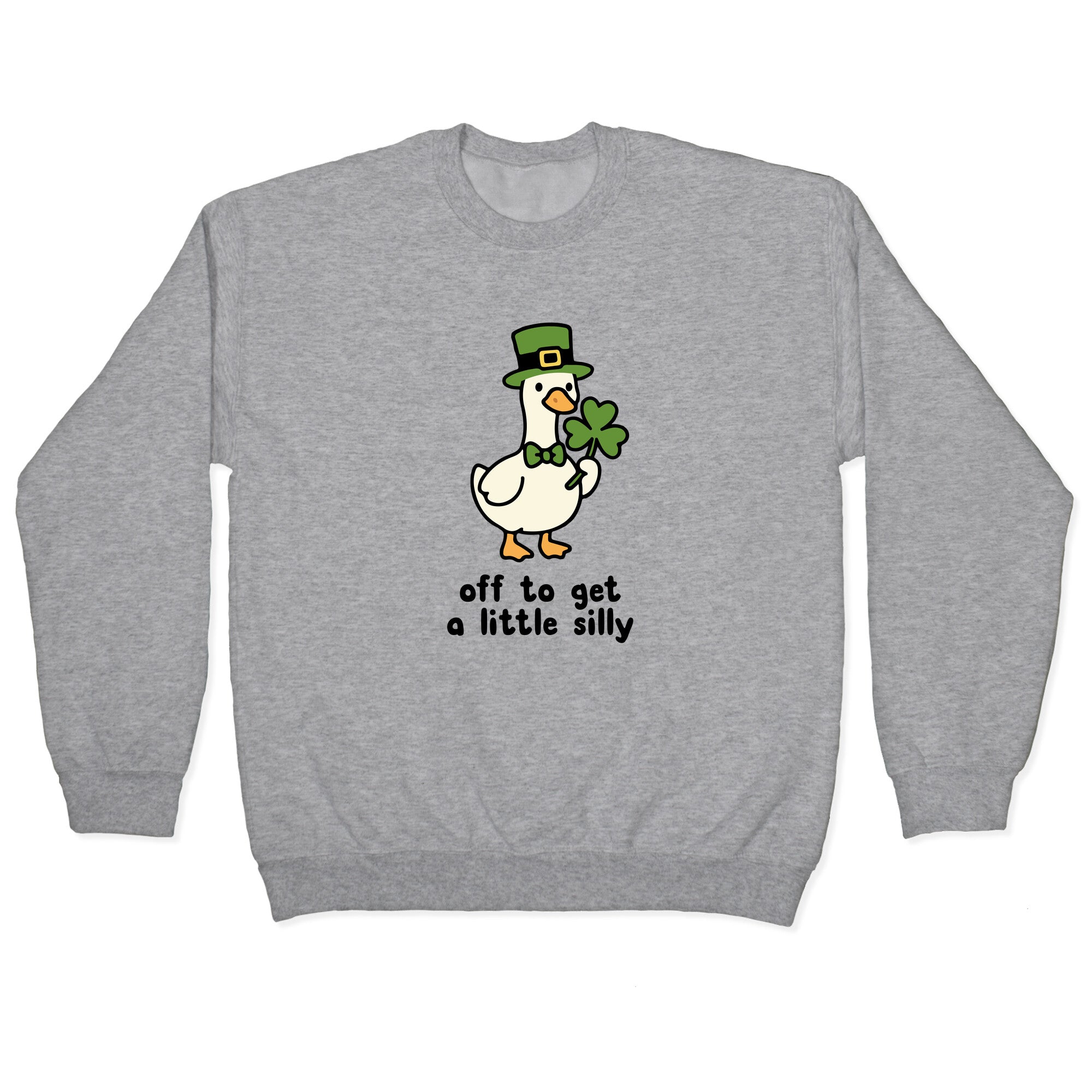 Saint Patricks Day Goose Crewneck Sweatshirt