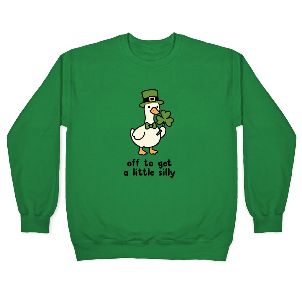 Saint Patricks Day Goose Crewneck Sweatshirt