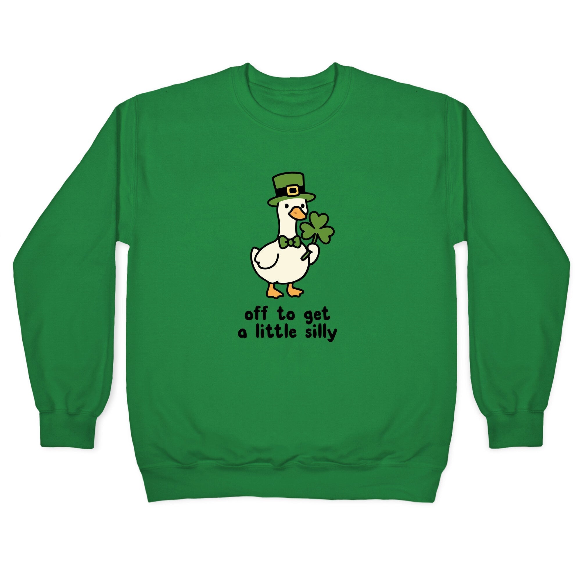 Saint Patricks Day Goose Crewneck Sweatshirt