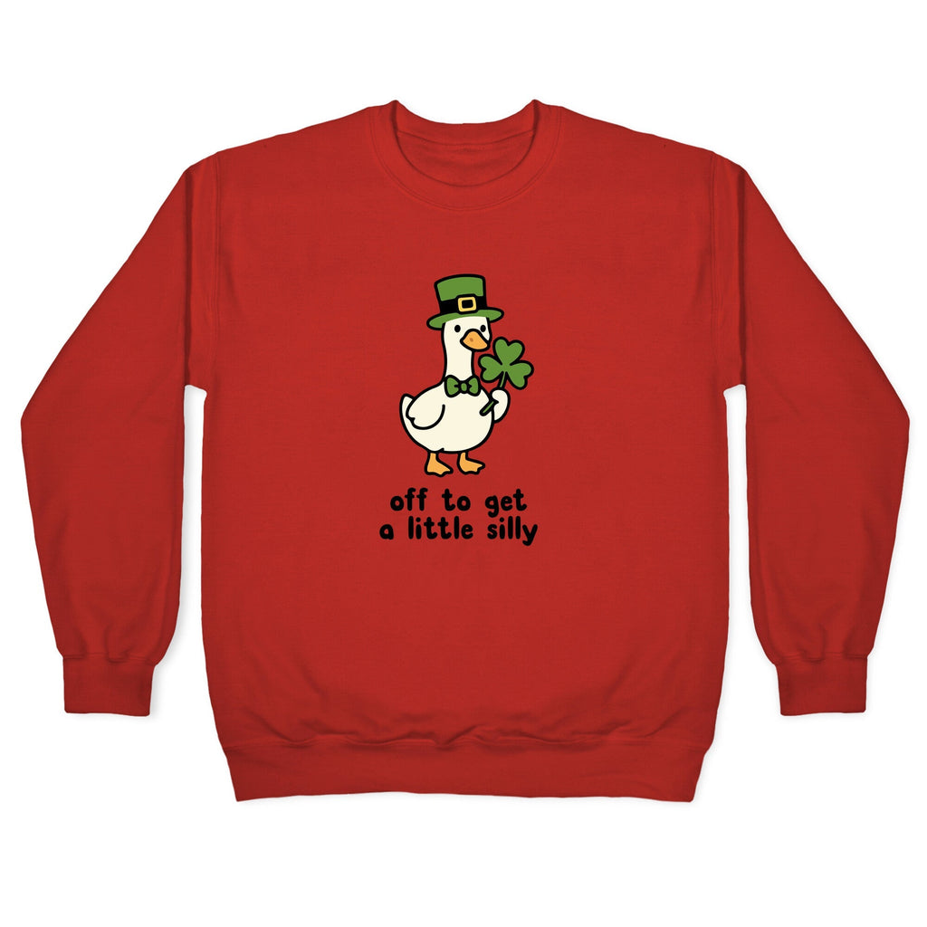 Saint Patricks Day Goose Crewneck Sweatshirt