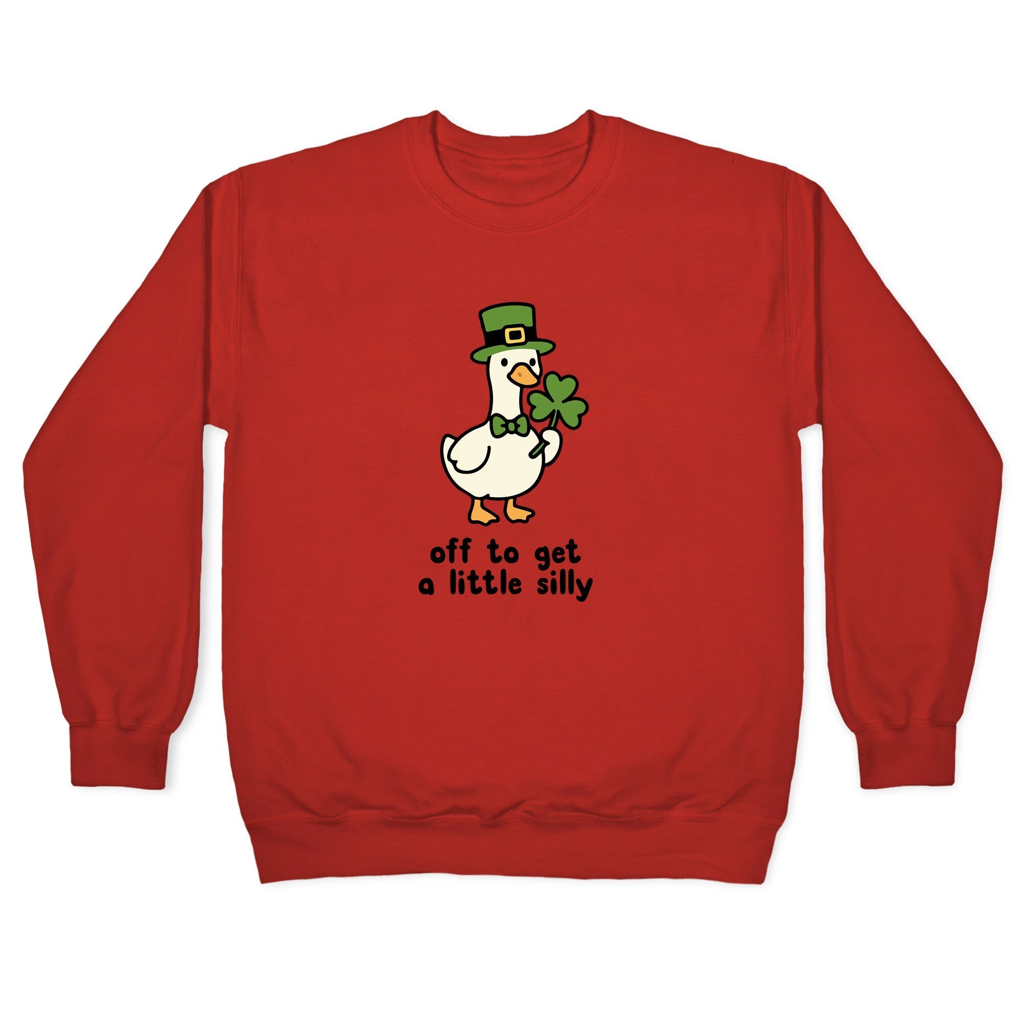 Saint Patricks Day Goose Crewneck Sweatshirt