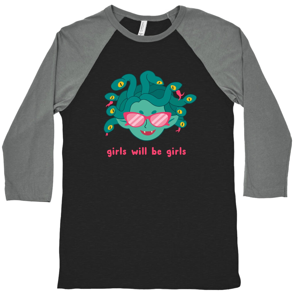 Girls Will Be Girls Baseball Tee