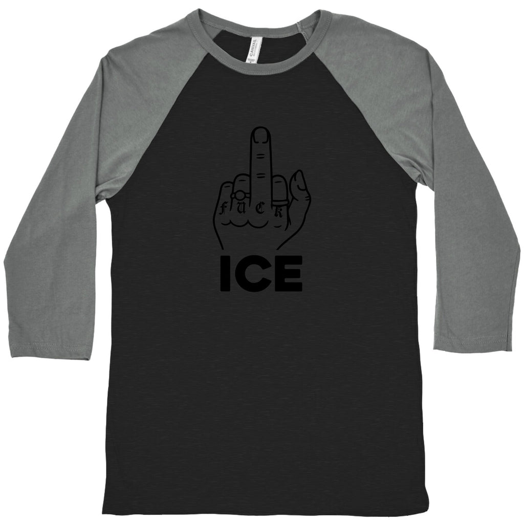 Fuck ICE Baseball Tee
