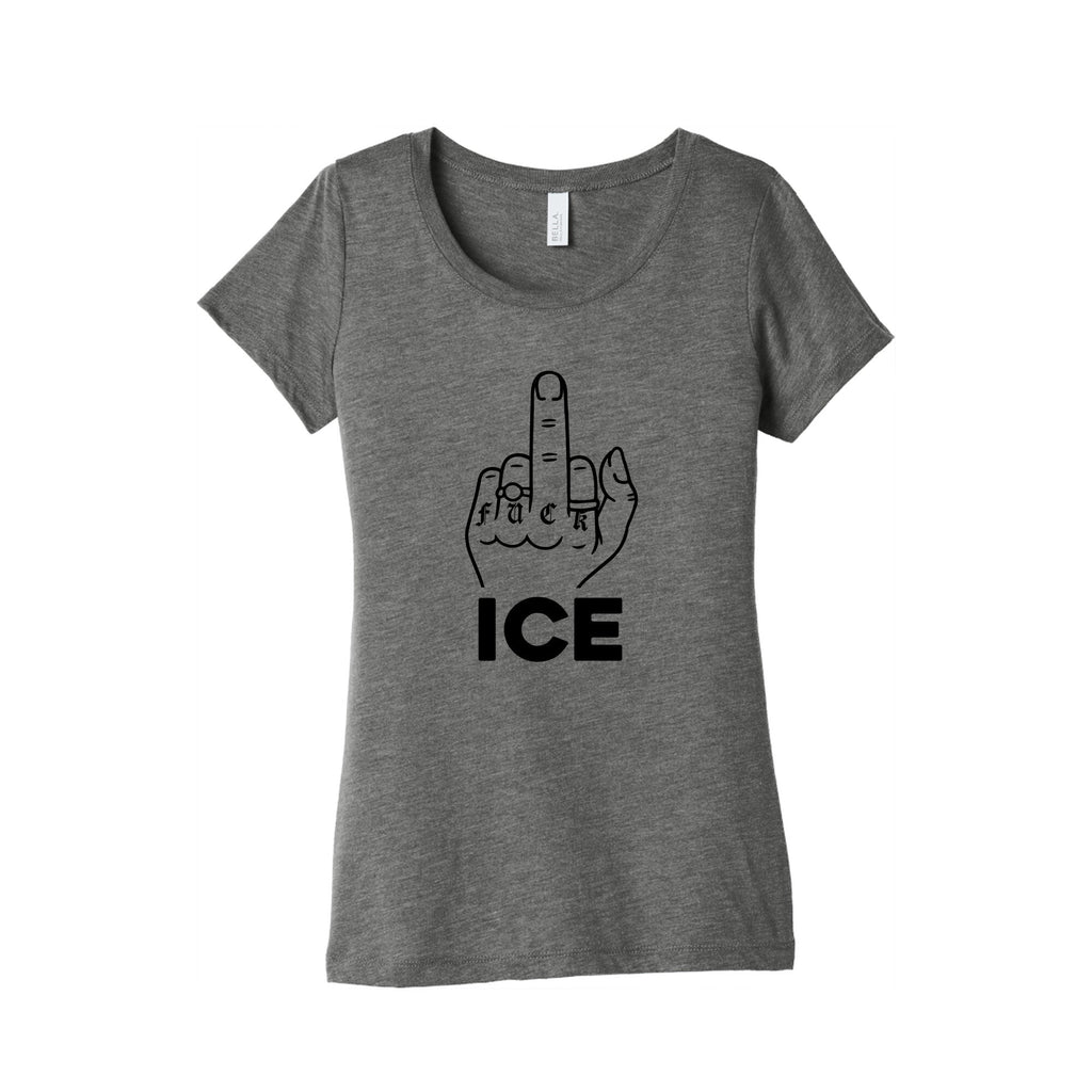 Fuck ICE Womens Triblend Tee