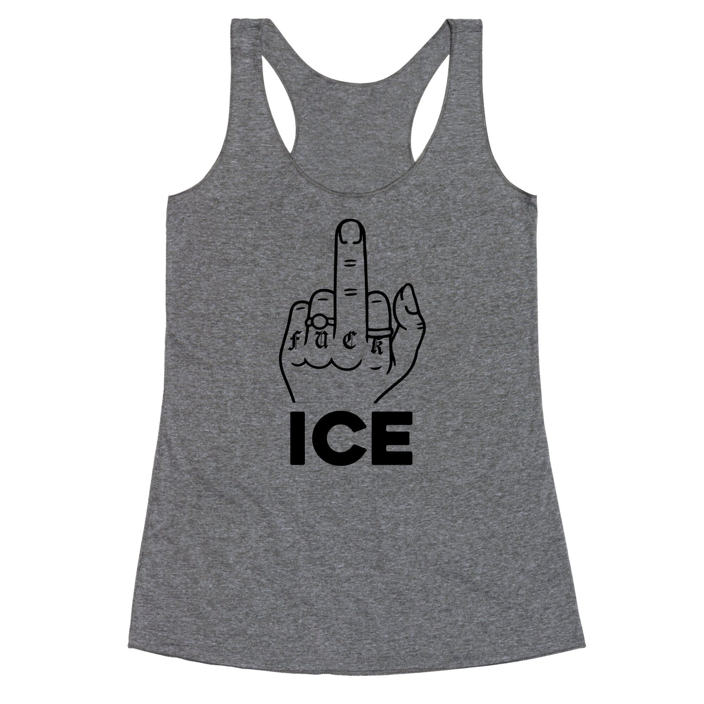 Fuck ICE Racerback Tank