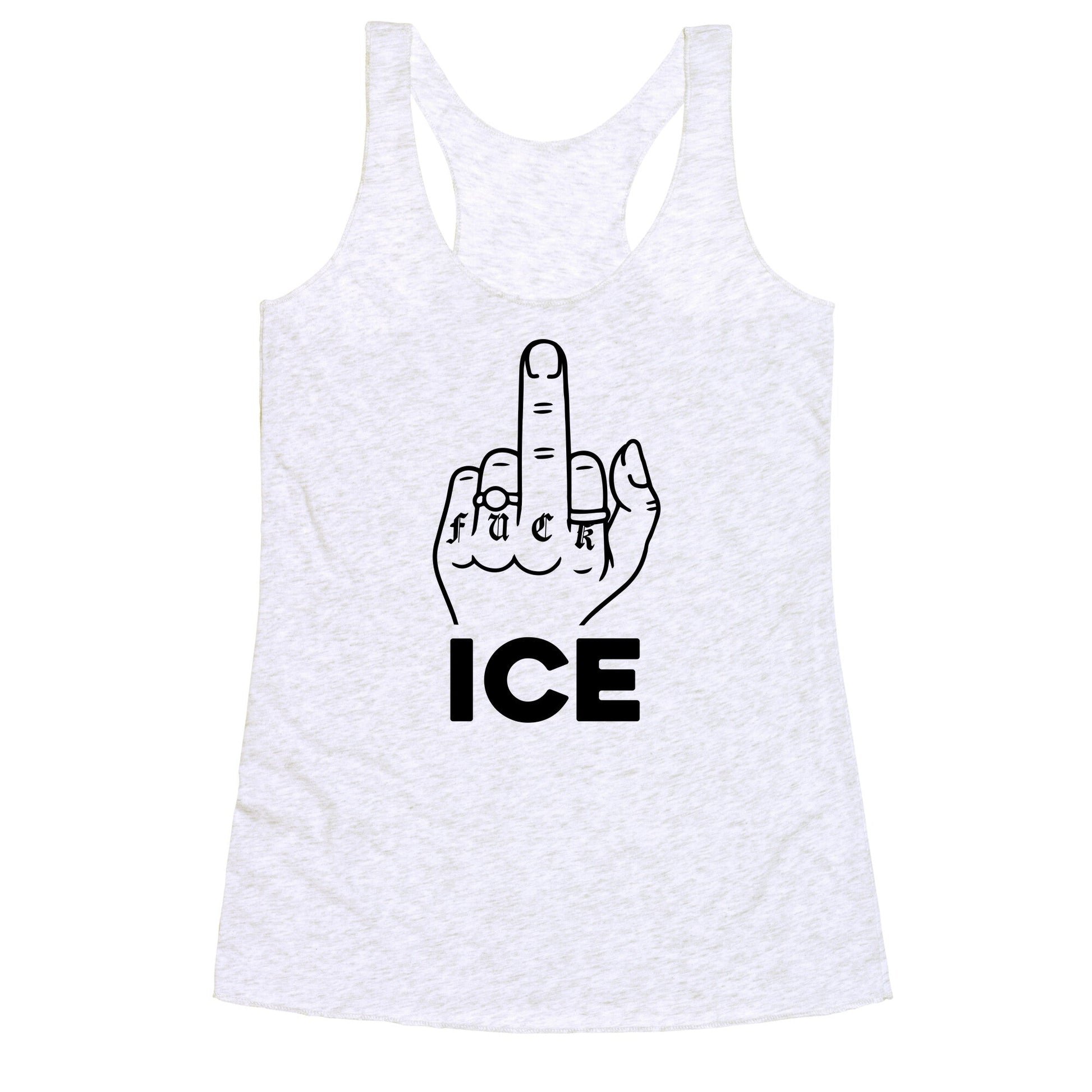 Fuck ICE Racerback Tank