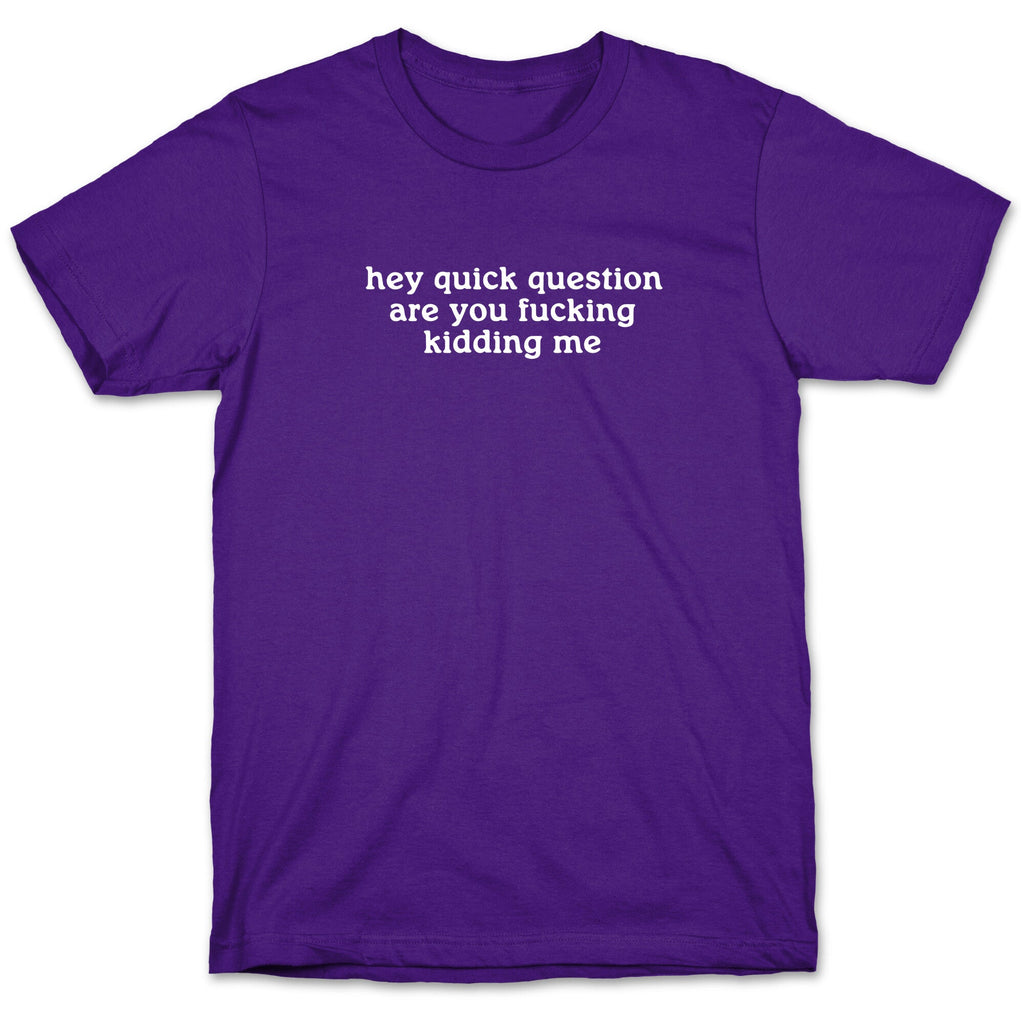 Quick Question T-Shirt