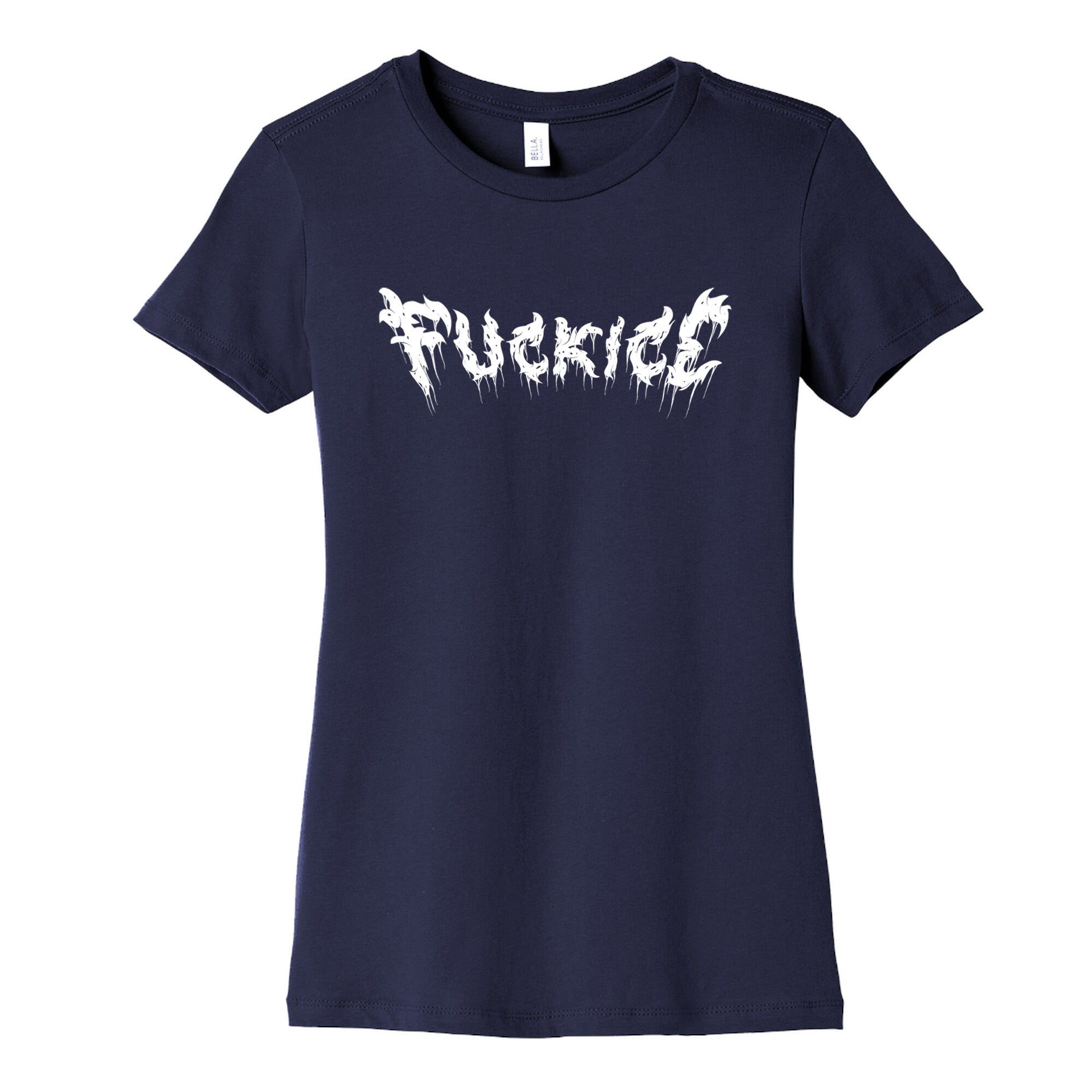 Fuck ICE Metal Logo Womens Cotton Tee