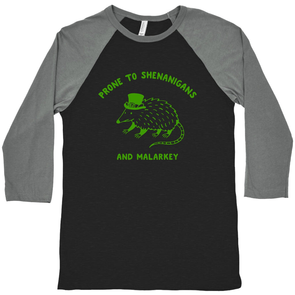 Shenanigans And Malarkey Baseball Tee