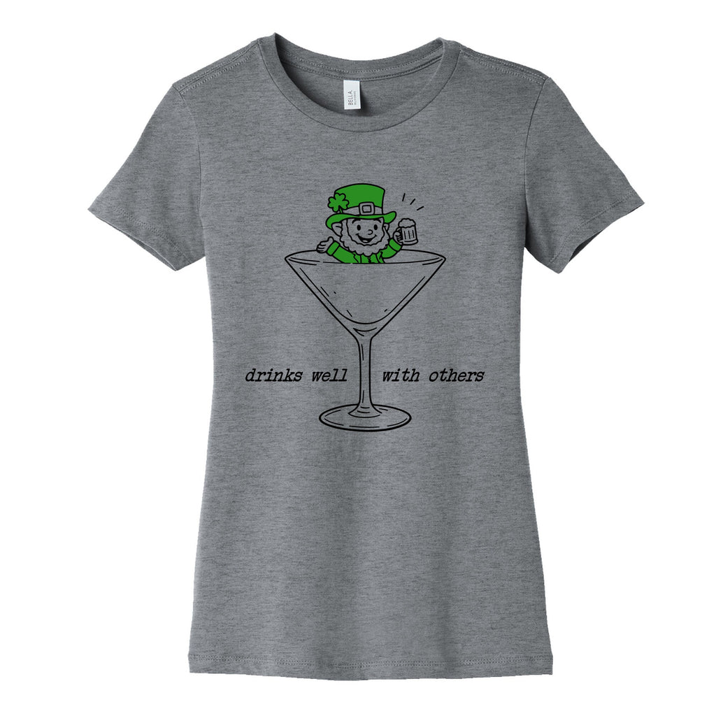 Drinks Well With Others Womens Cotton Tee