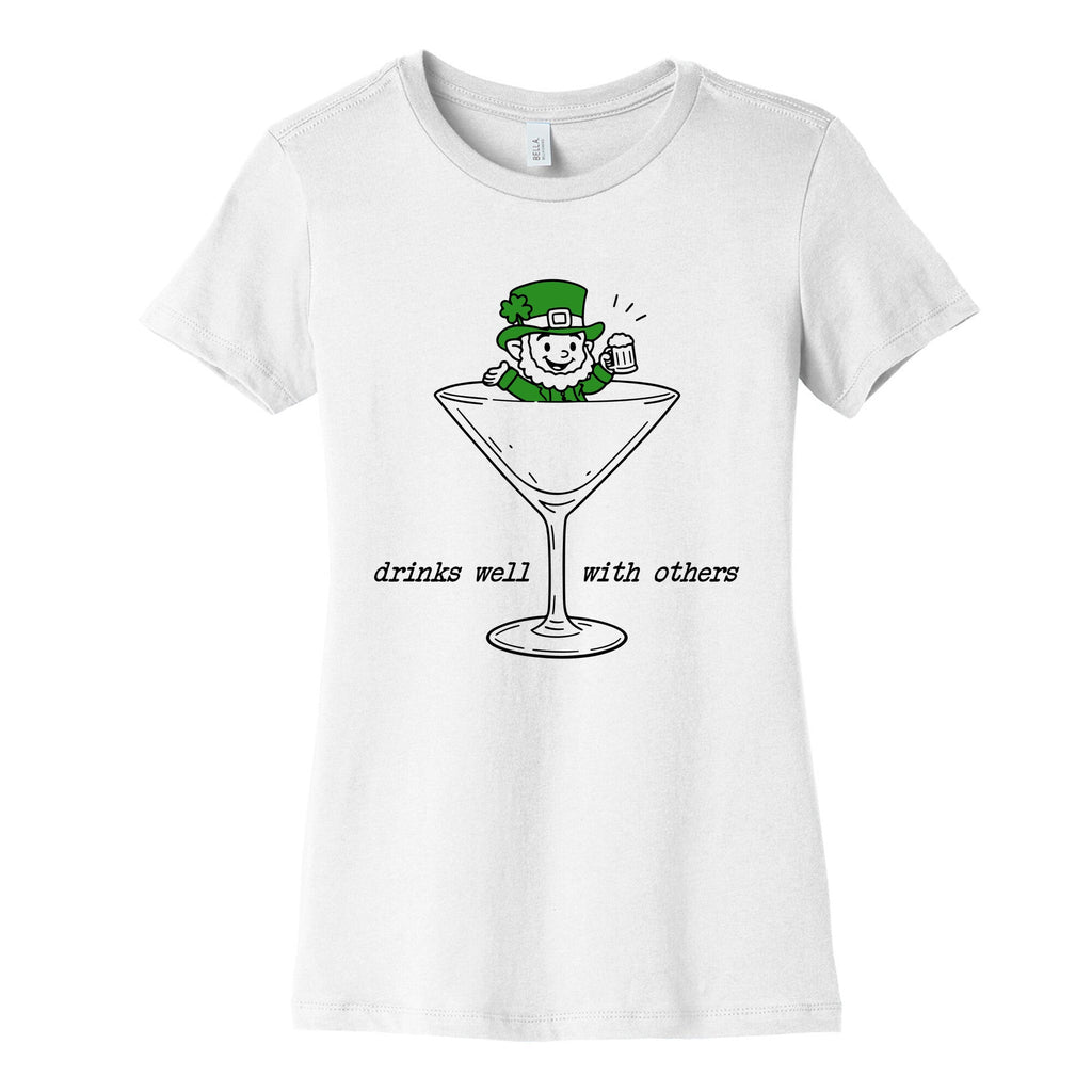 Drinks Well With Others Womens Cotton Tee