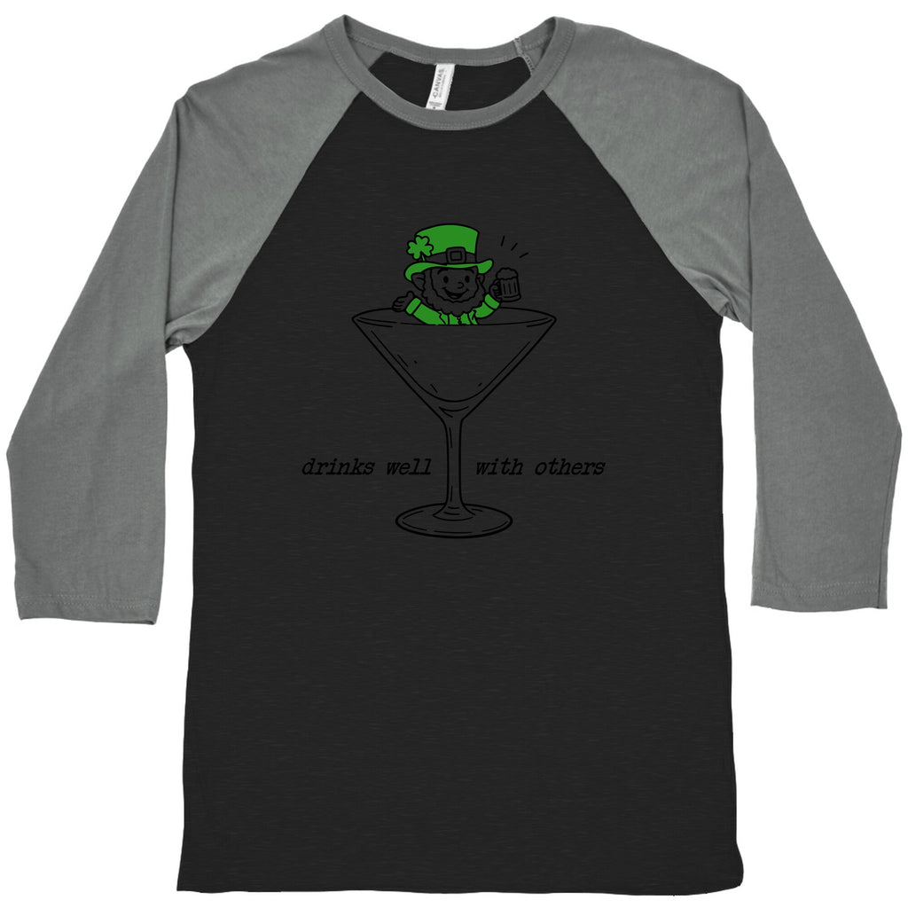 Drinks Well With Others Baseball Tee