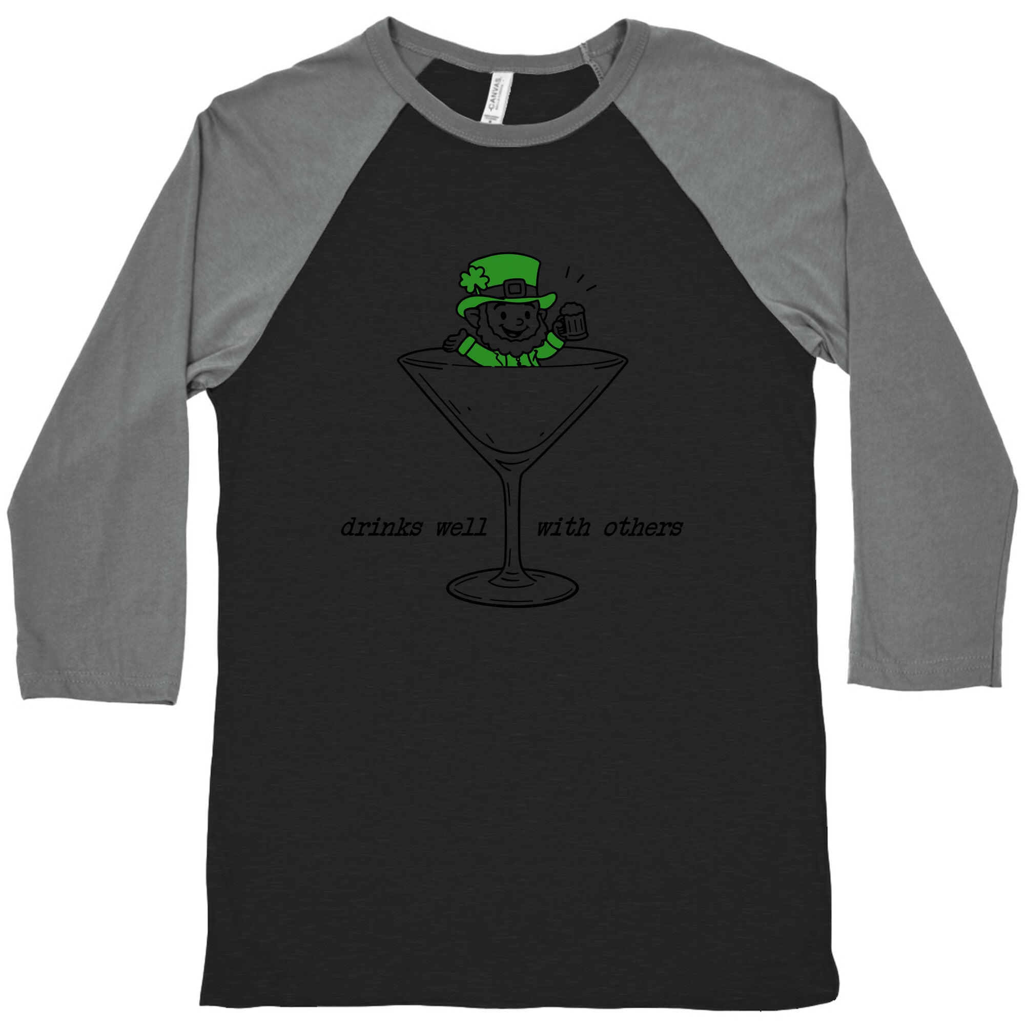Drinks Well With Others Baseball Tee