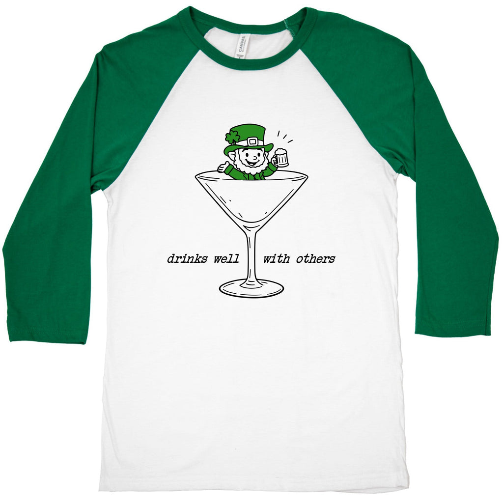 Drinks Well With Others Baseball Tee