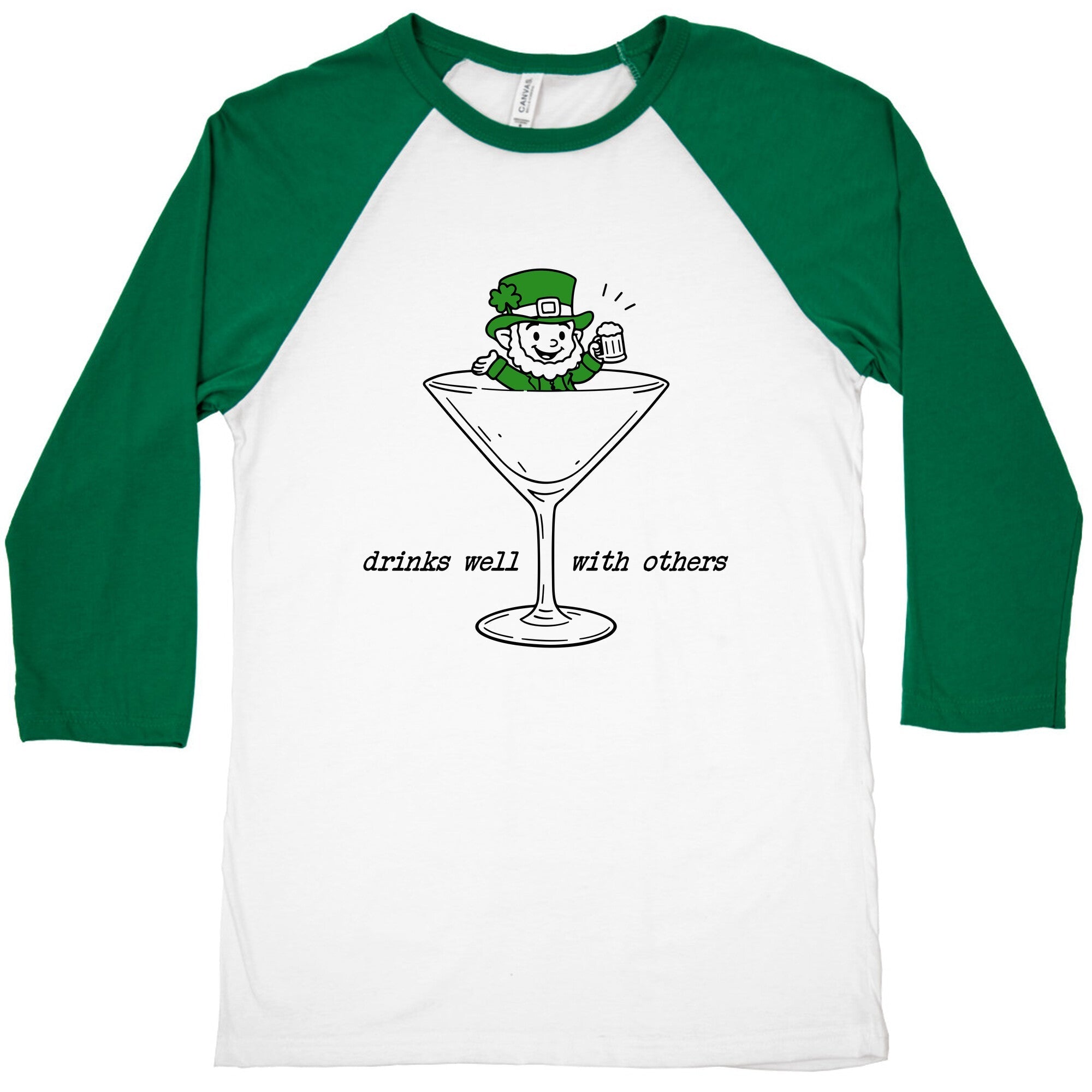 Drinks Well With Others Baseball Tee