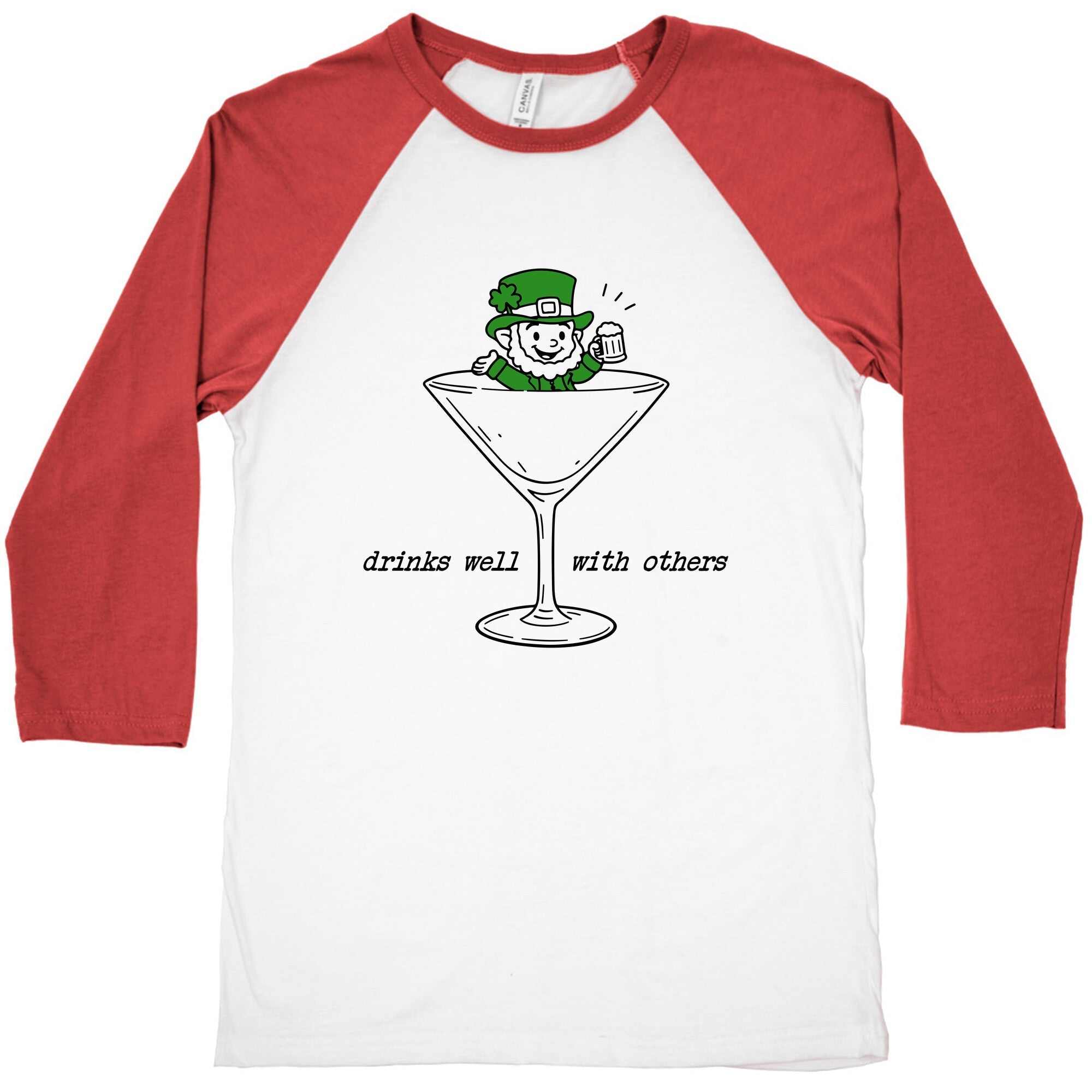 Drinks Well With Others Baseball Tee