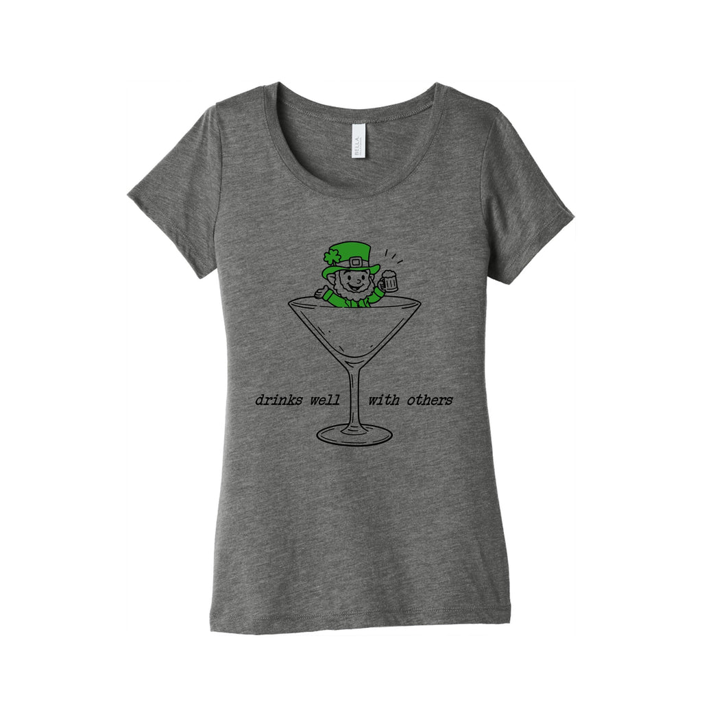 Drinks Well With Others Womens Triblend Tee