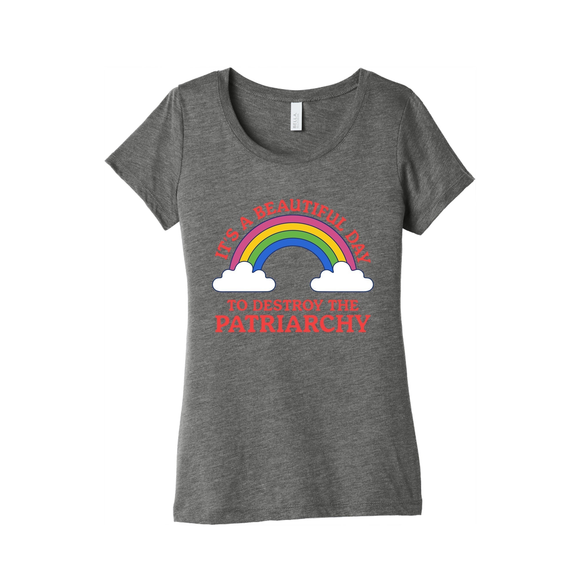 Beautiful Day To Destroy The Patriarchy Womens Triblend Tee