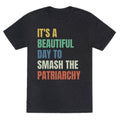 Beautiful Day To Destroy The Patriarchy Rainbow Unisex Triblend Tee