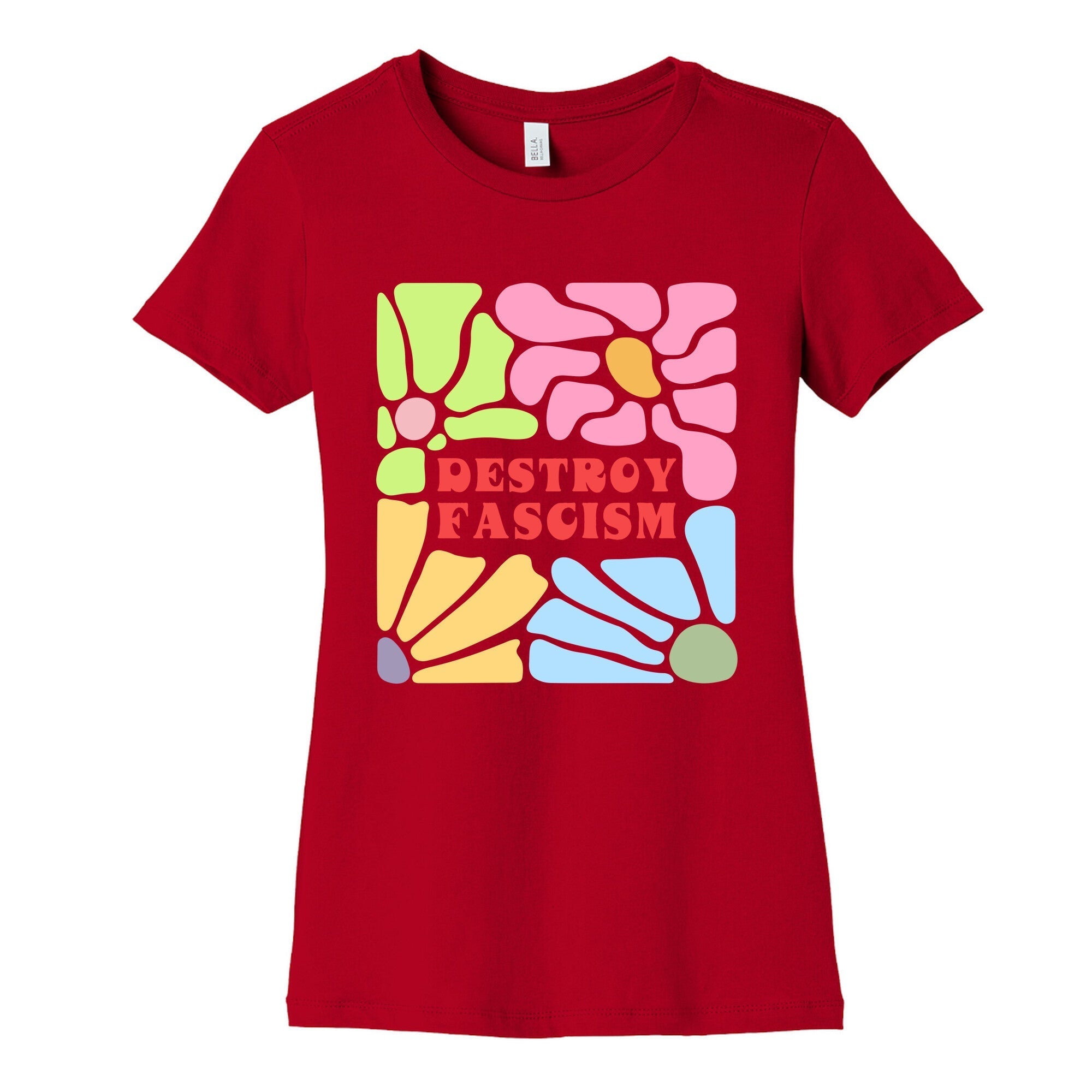Destroy Fascism Womens Cotton Tee