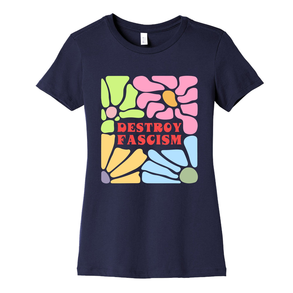 Destroy Fascism Womens Cotton Tee