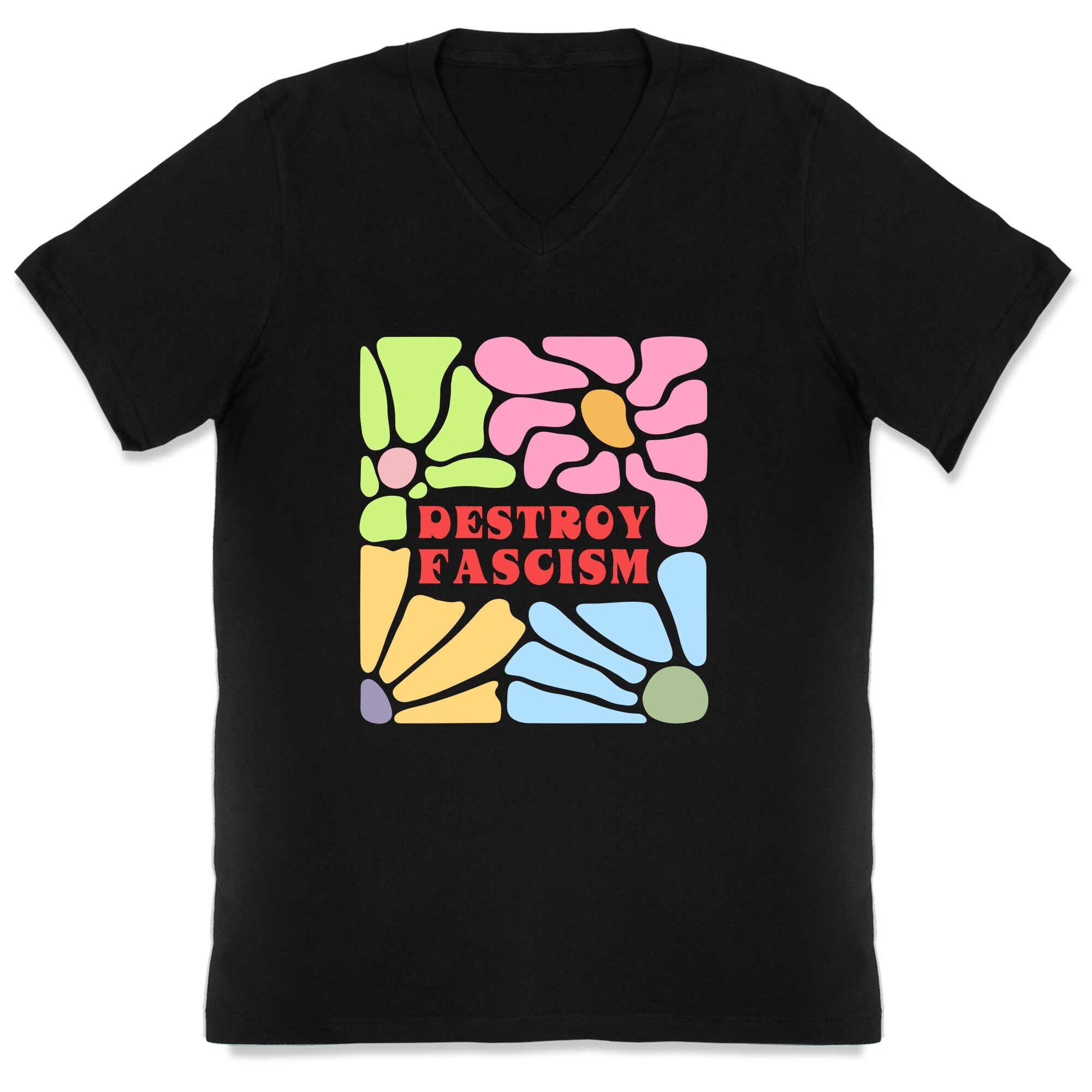 Destroy Fascism V-Neck