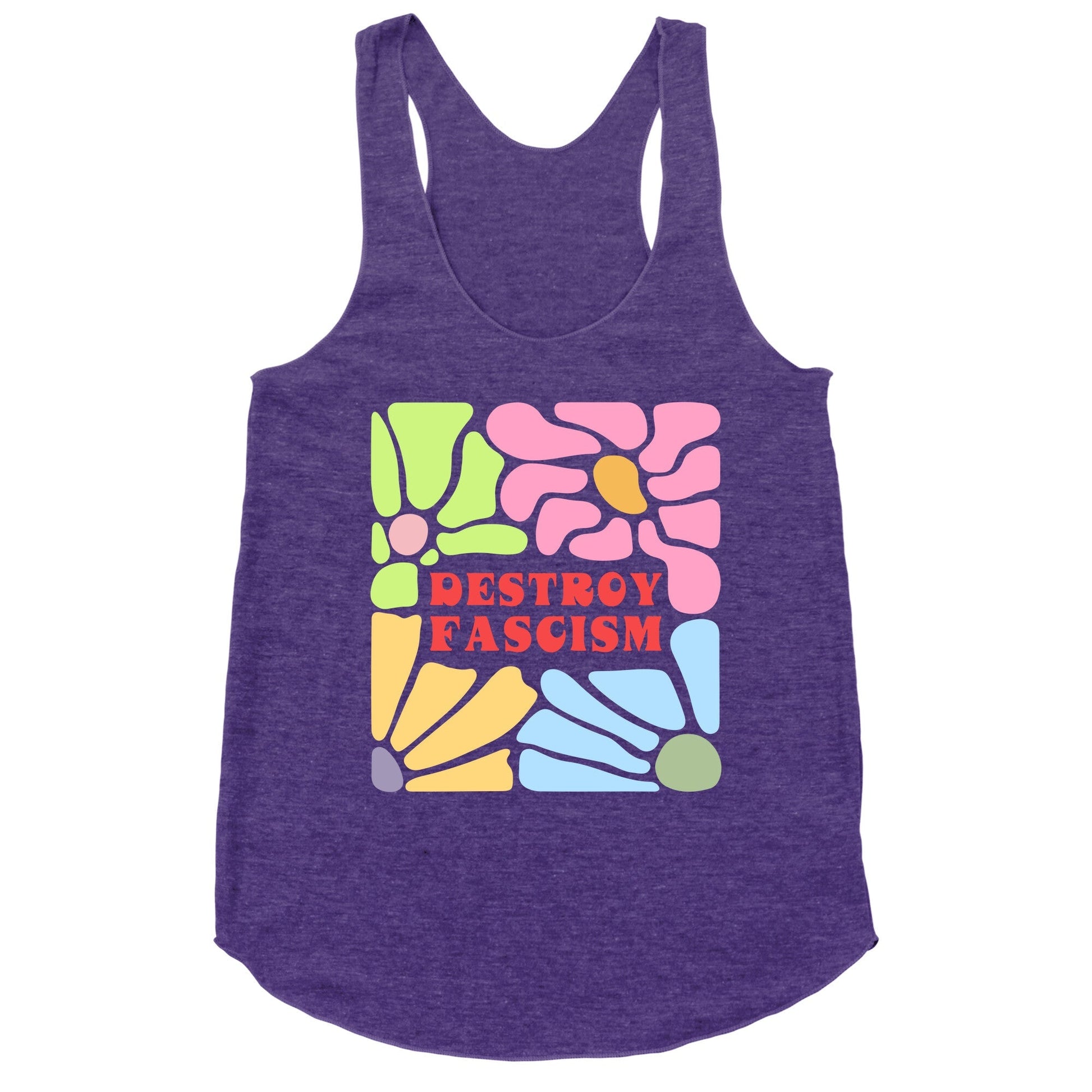 Destroy Fascism Racerback Tank
