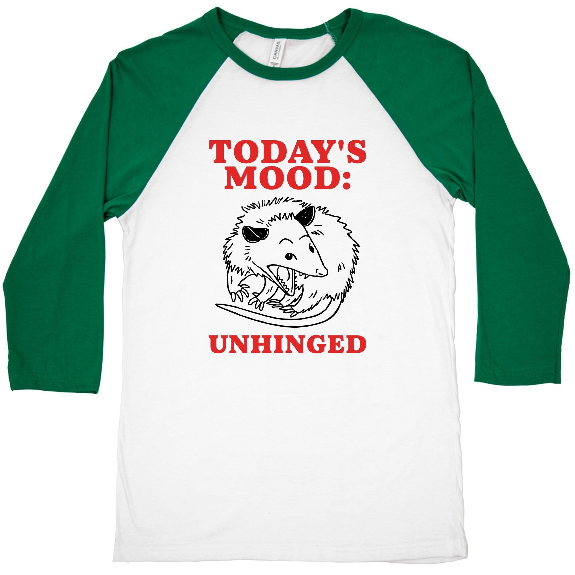 Todays Mood: Unhinged Baseball Tee
