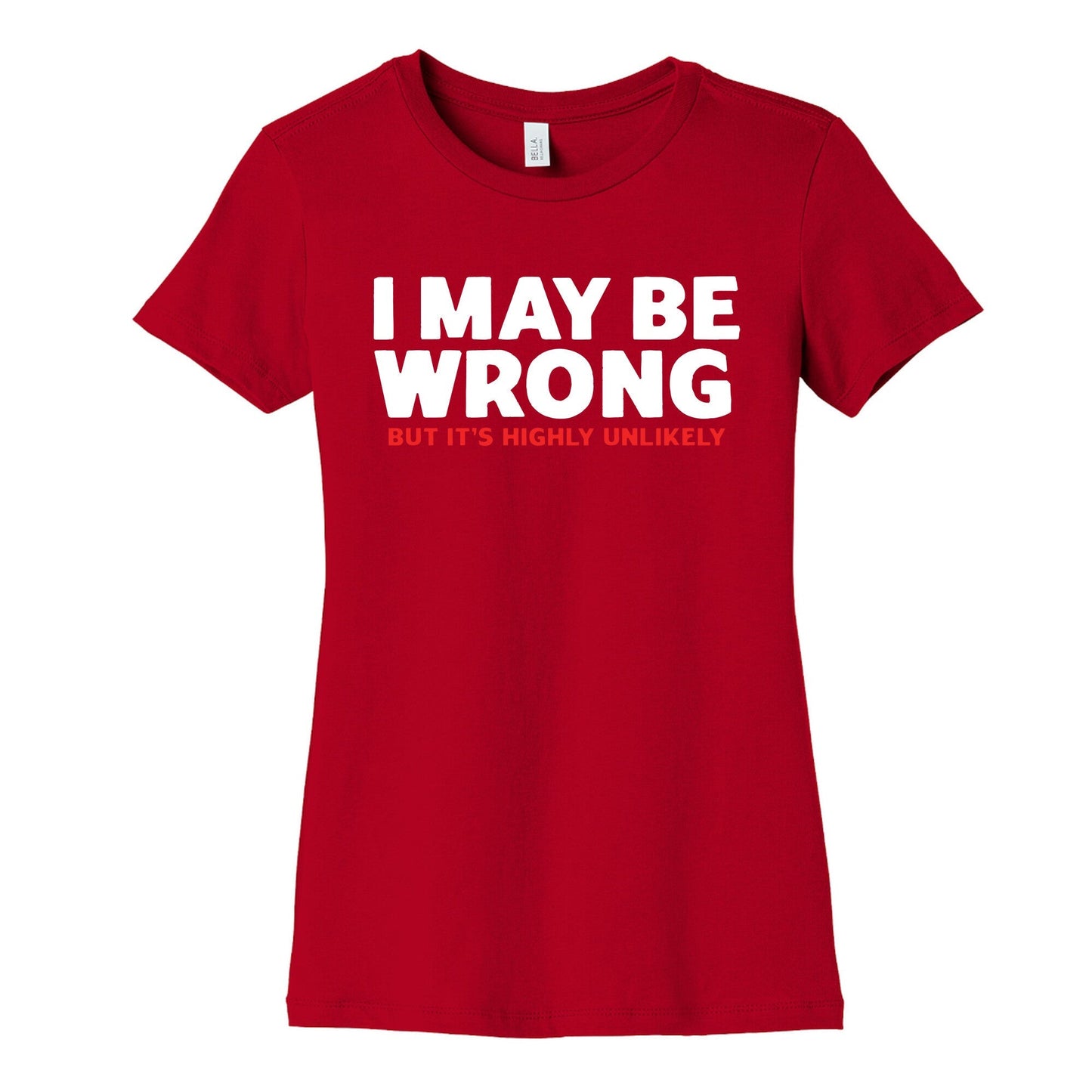 I May Be Wrong Womens Cotton Tee