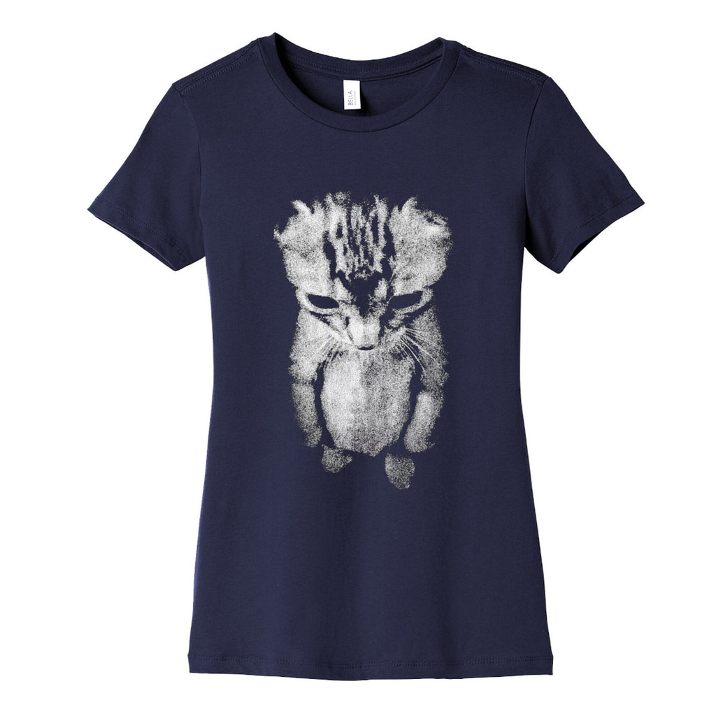 Sad Little Cat Womens Cotton Tee