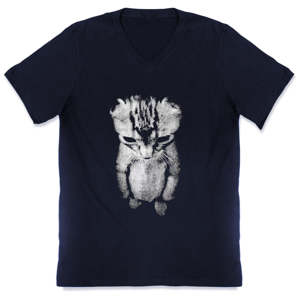 Sad Little Cat V-Neck