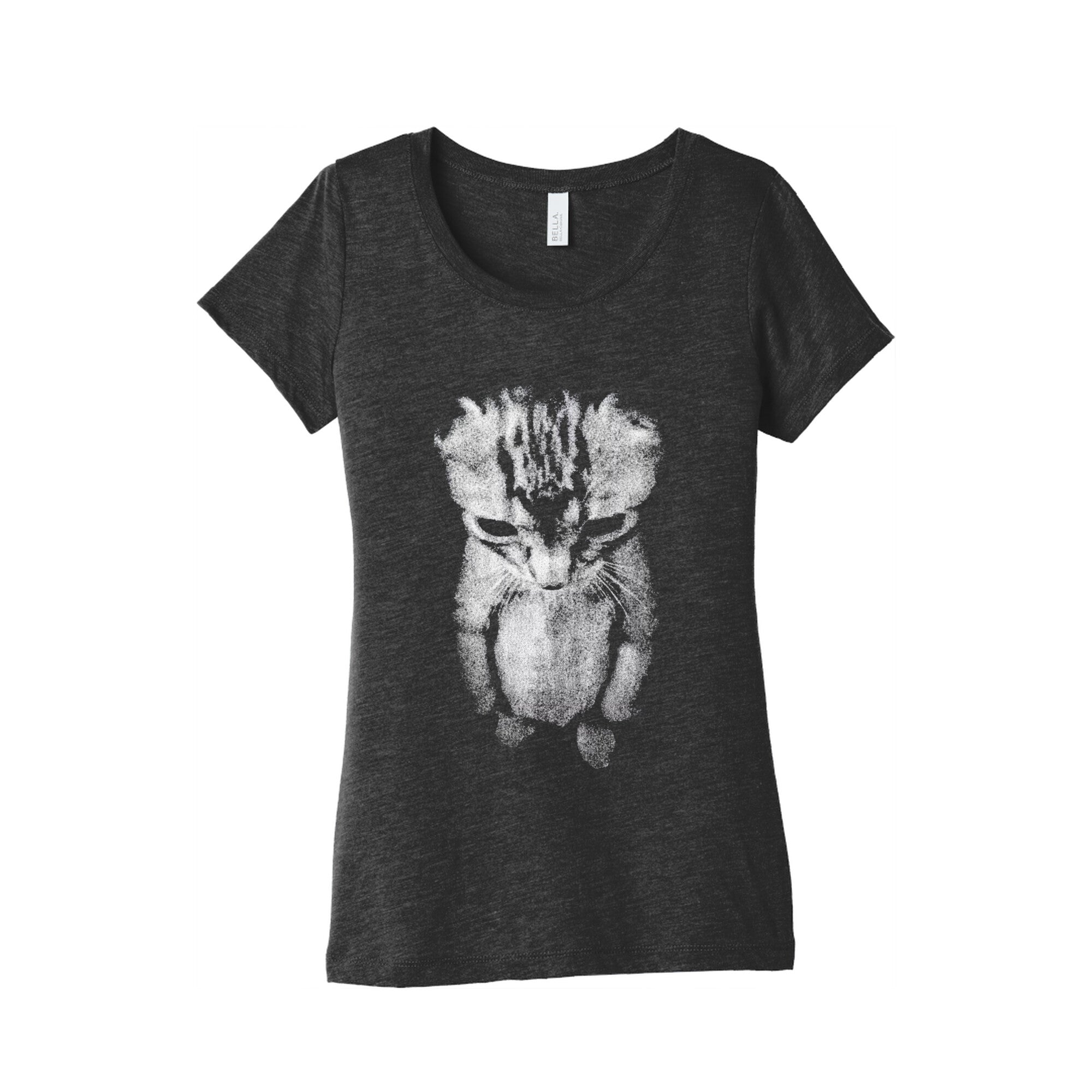 Sad Little Cat Womens Triblend Tee