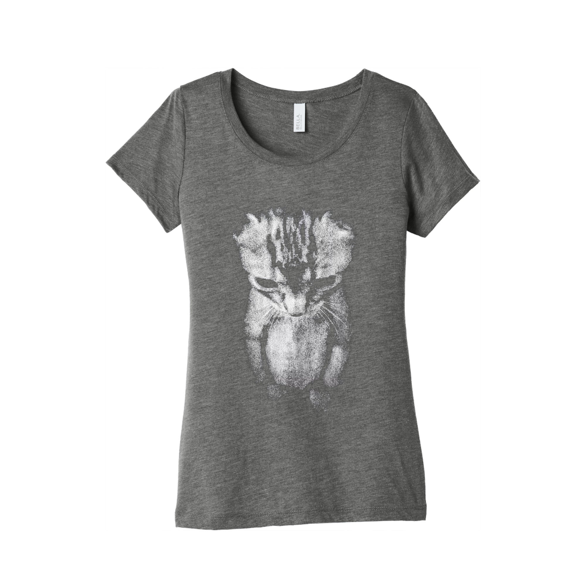 Sad Little Cat Womens Triblend Tee