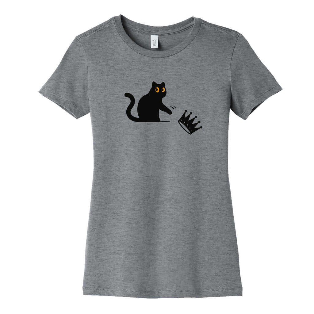 No Kings Cat Womens Cotton Tee