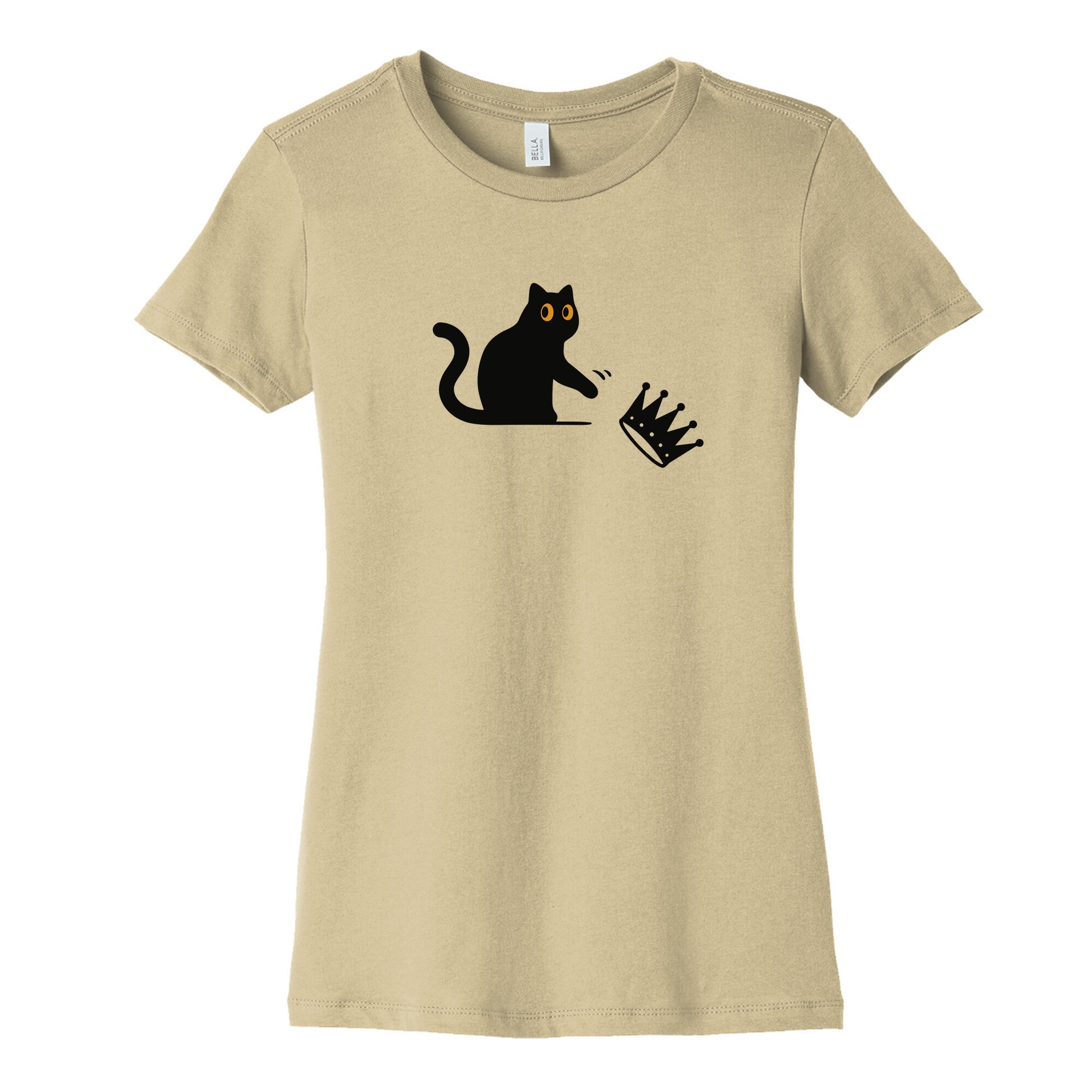 No Kings Cat Womens Cotton Tee