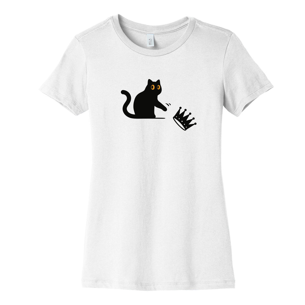 No Kings Cat Womens Cotton Tee
