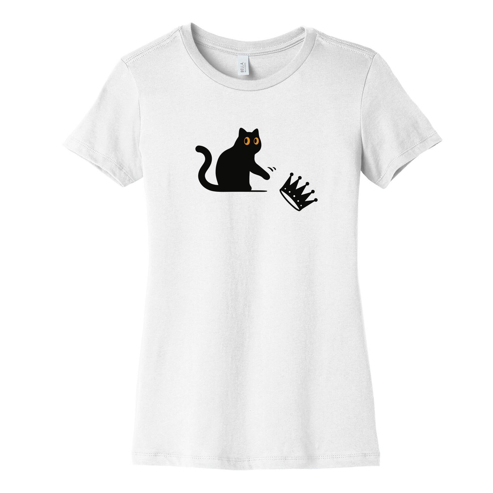 No Kings Cat Womens Cotton Tee